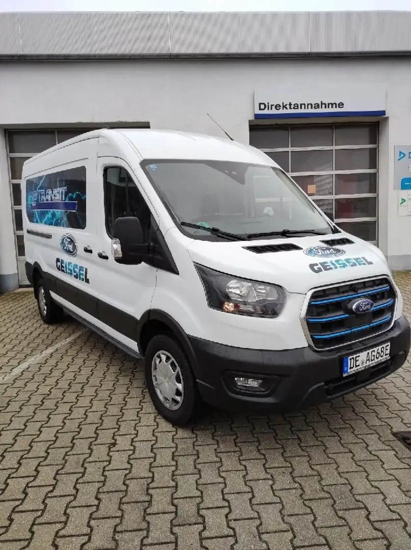 Ford E-Transit Kasten 350 L3H2 Trend NAVI KLIMA DAB+ Blanc - 2