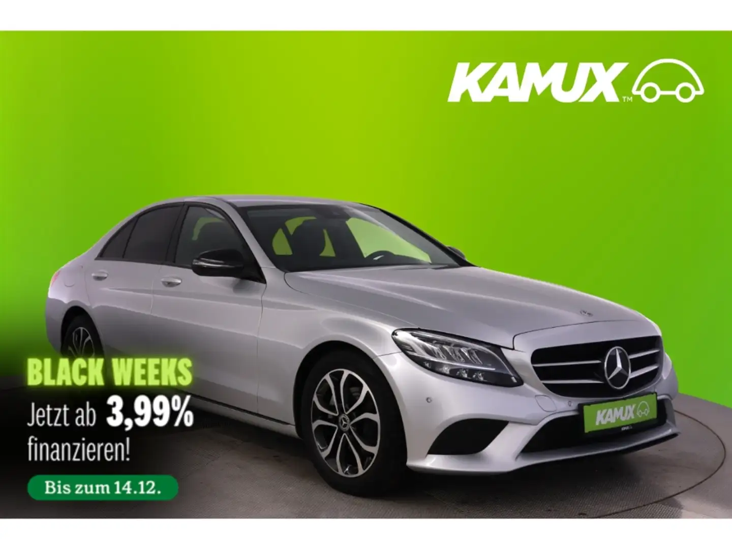 Mercedes-Benz C 200 9G-tronic Avantgarde+LED+CARPLAY+TEMPO+PDC Argent - 1