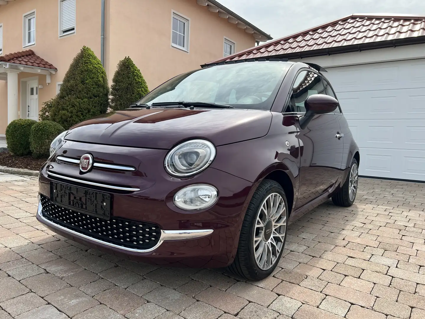 Fiat 500 1.2 69PS*Lounge*SKYDOME-Schiebedach*16Zoll ALU*TOP Mauve - 2