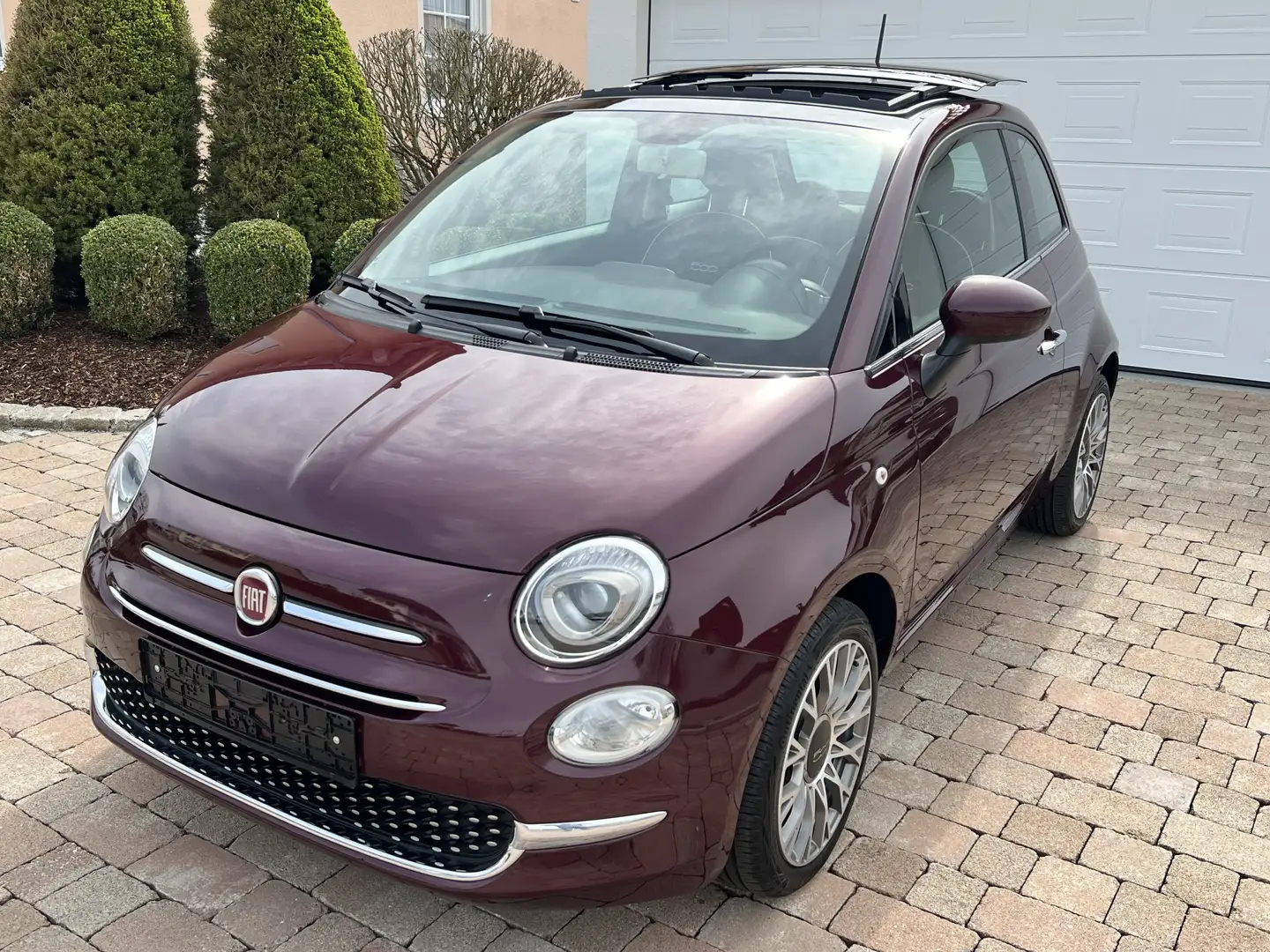 Fiat 500 1.2 69PS*Lounge*SKYDOME-Schiebedach*16Zoll ALU*TOP Mauve - 1