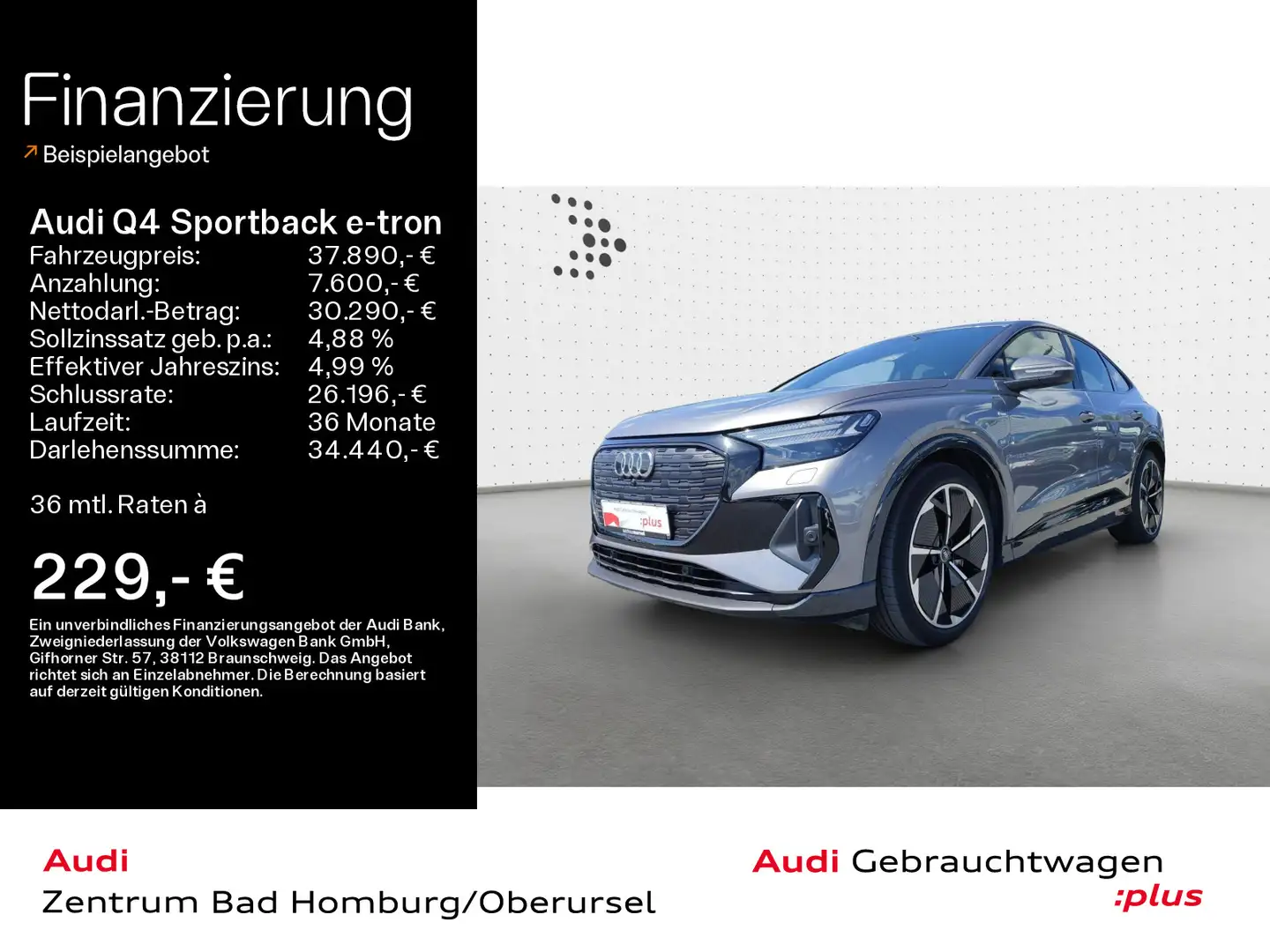 Audi Q4 e-tron 50 quattro S line*Navi*Matri Grijs - 1