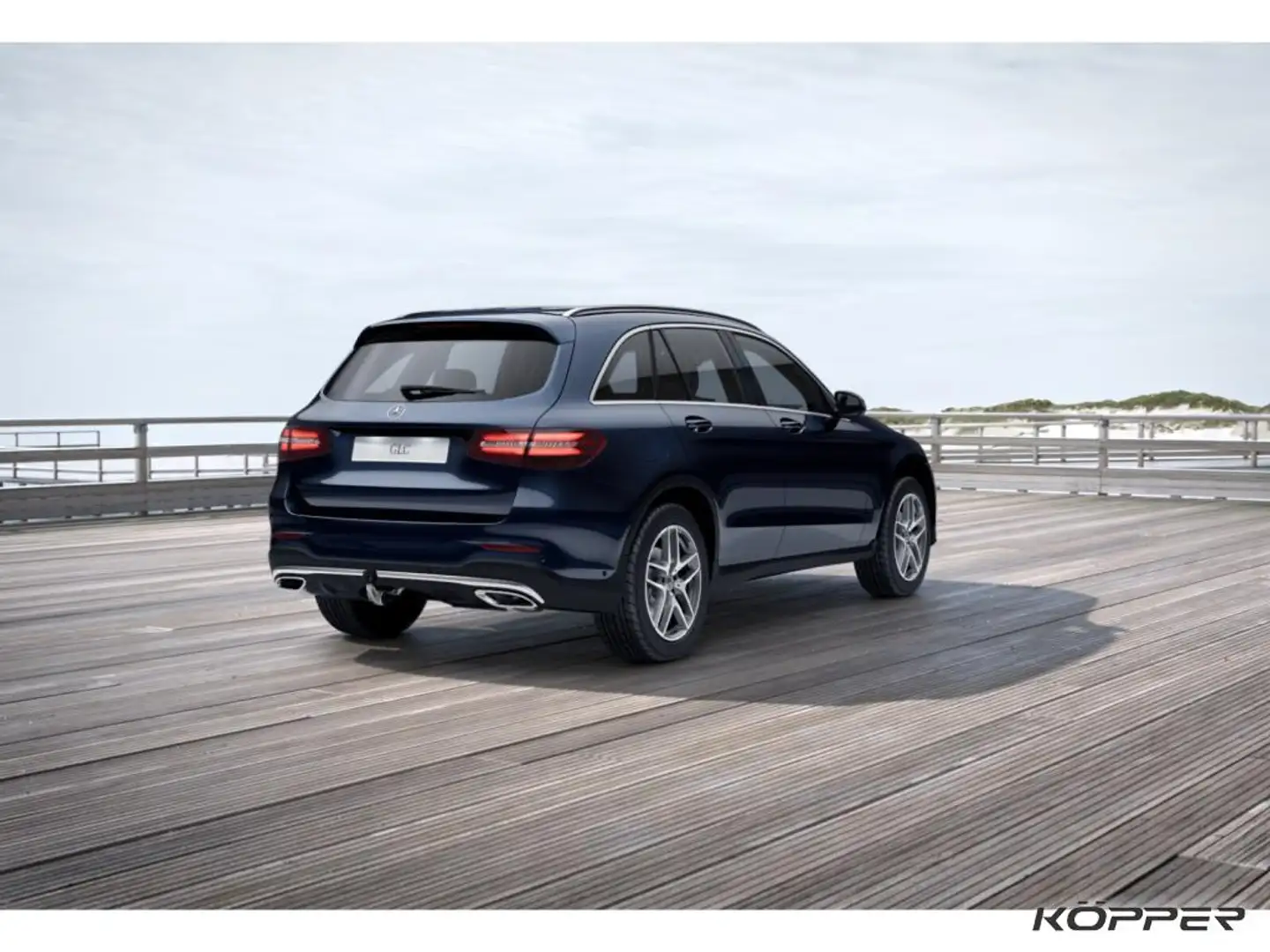 Mercedes-Benz GLC 250 AMG 4M AHK Navi Kamera Distronic LED Blau - 2