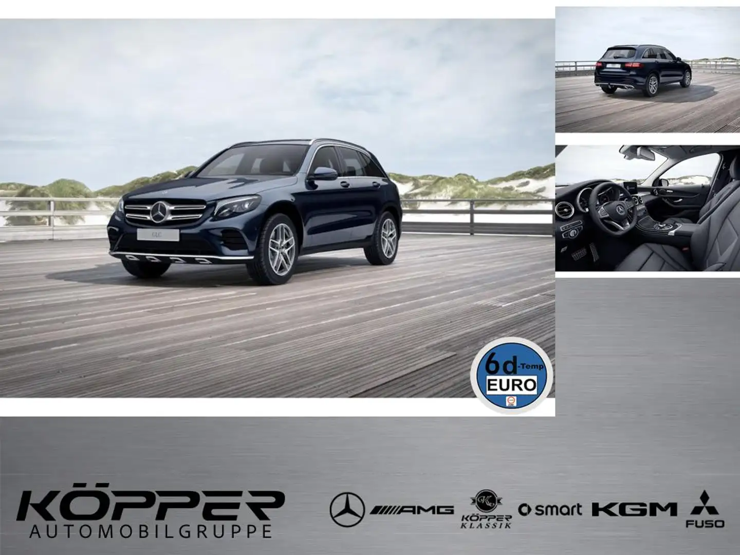 Mercedes-Benz GLC 250 AMG 4M AHK Navi Kamera Distronic LED Bleu - 1