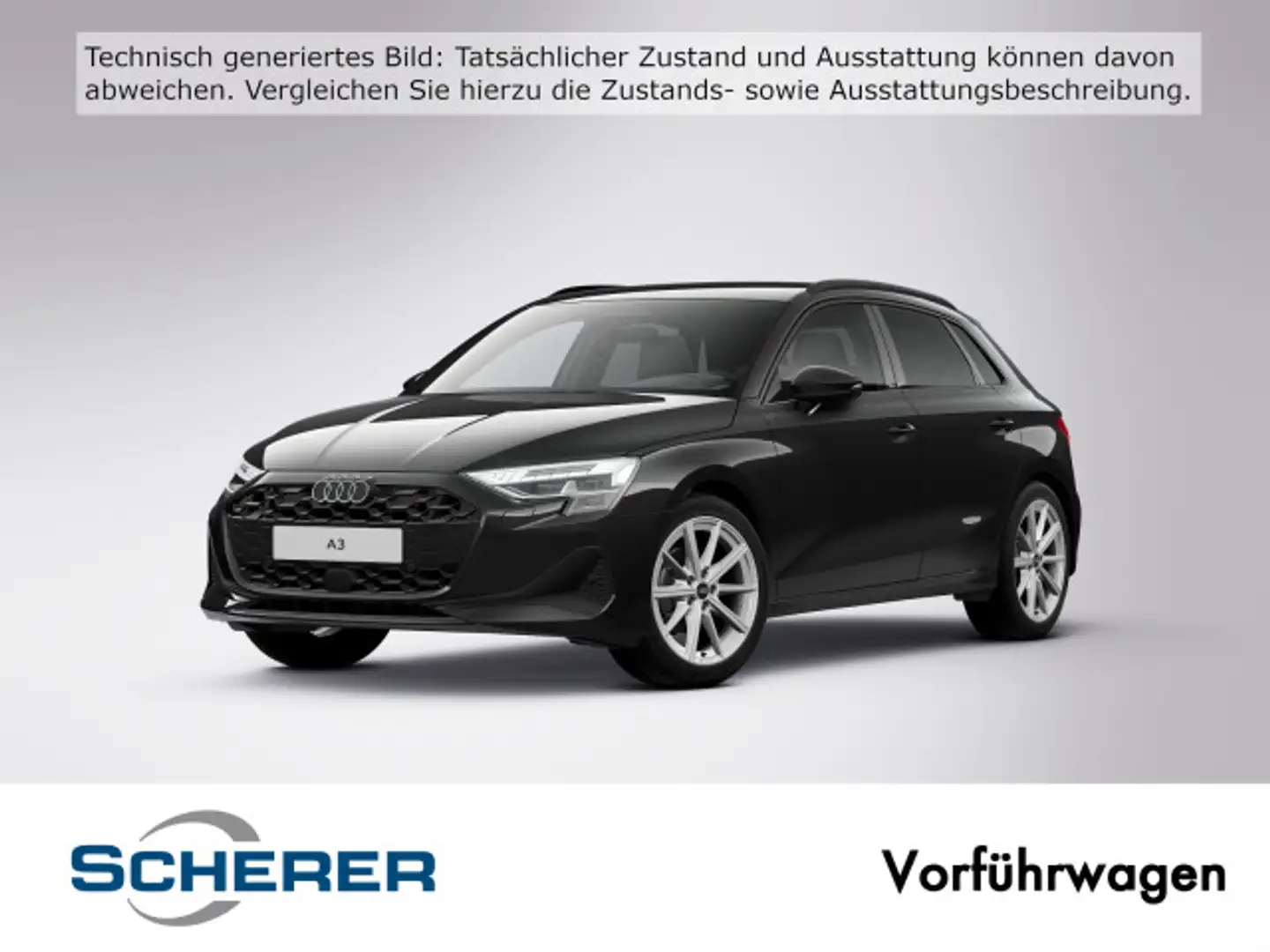 Audi A3 advanced TDI 110 kW S tronic Schwarz - 1