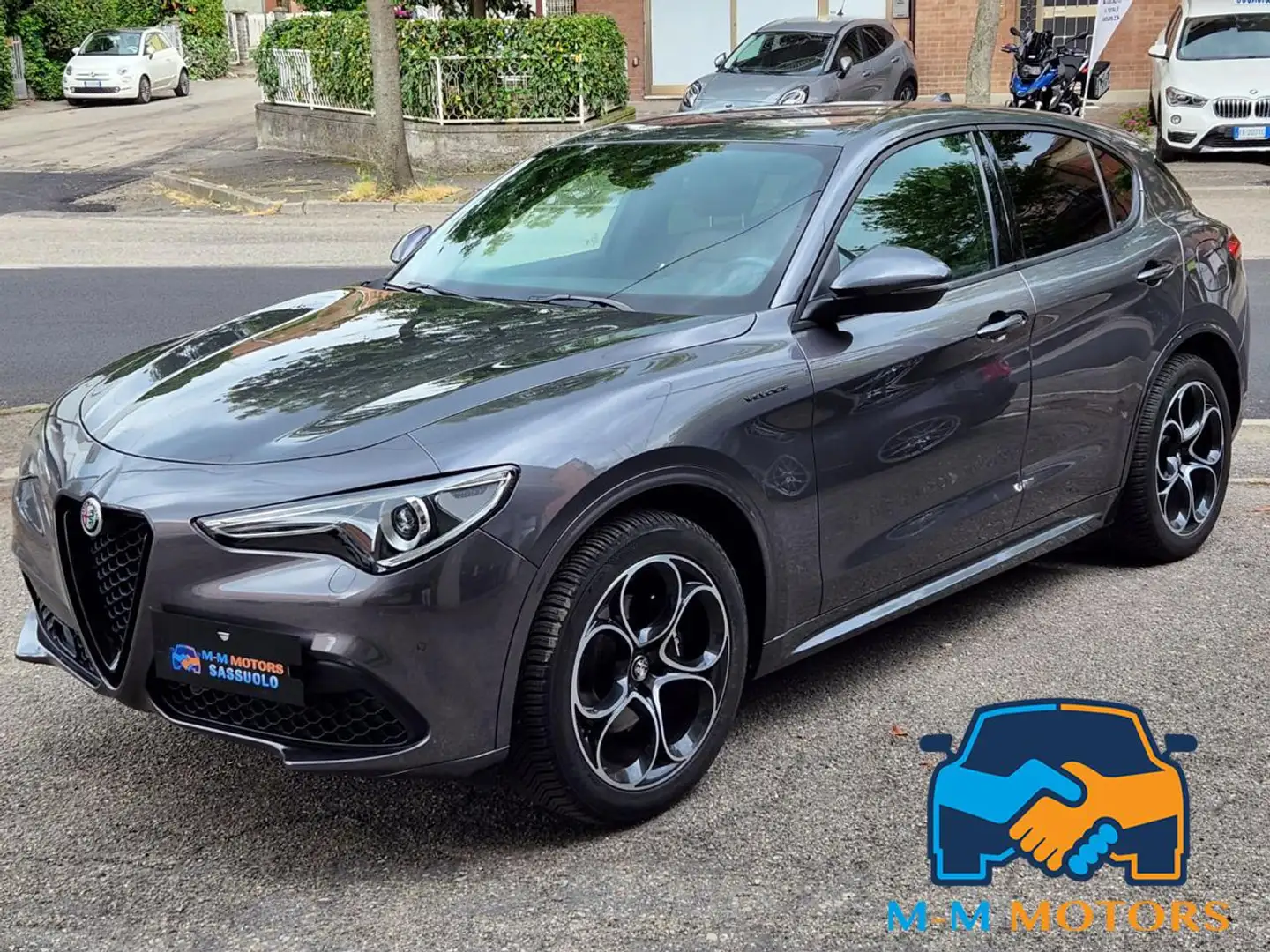 Alfa Romeo Stelvio 2.2 Turbodiesel 210 CV AT8 Q4 Veloce Gris - 1