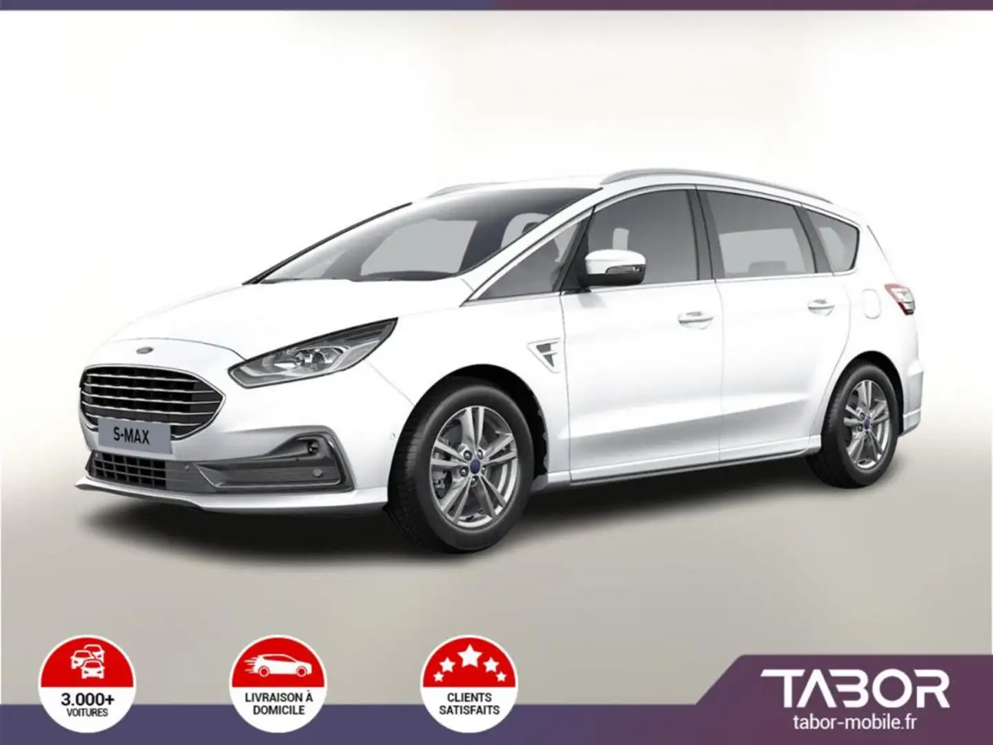 Ford S-Max 2.5 Duratec 190 FHEV AUT. GPS PDC White - 1