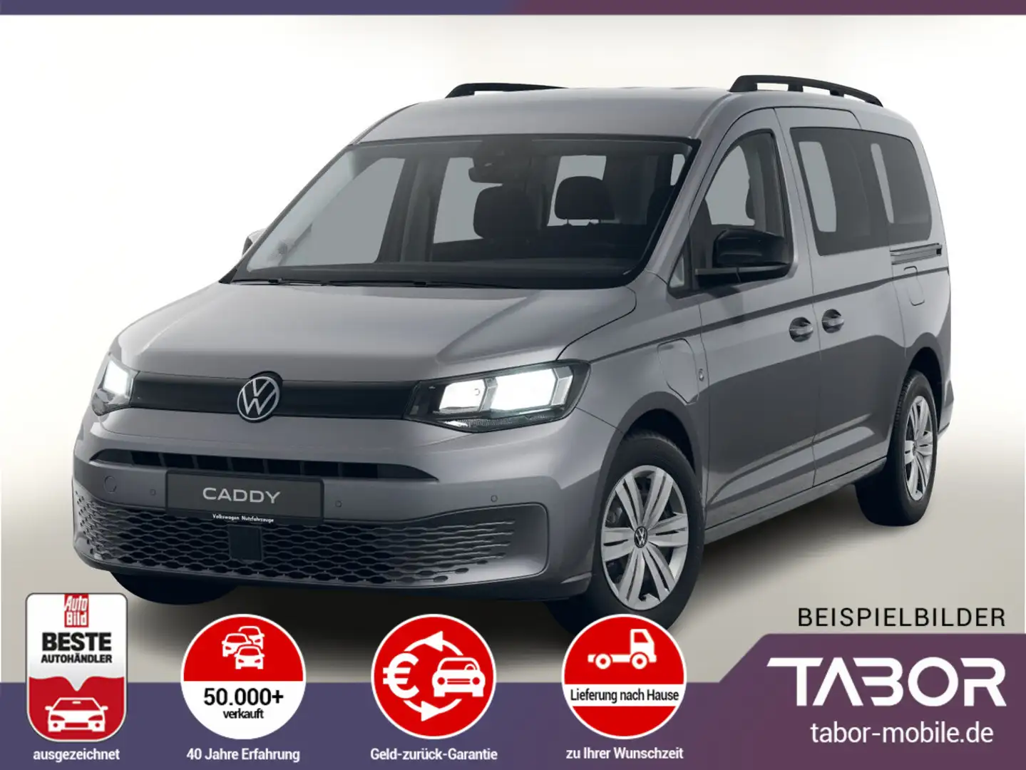 Volkswagen Caddy PHEV 116 DSG 4JahreG Kam SHZ RW:117km Серый - 1