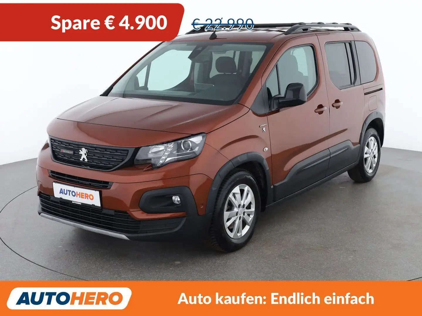 Peugeot Rifter 1.5 Blue-HDi GT Line Braun - 1