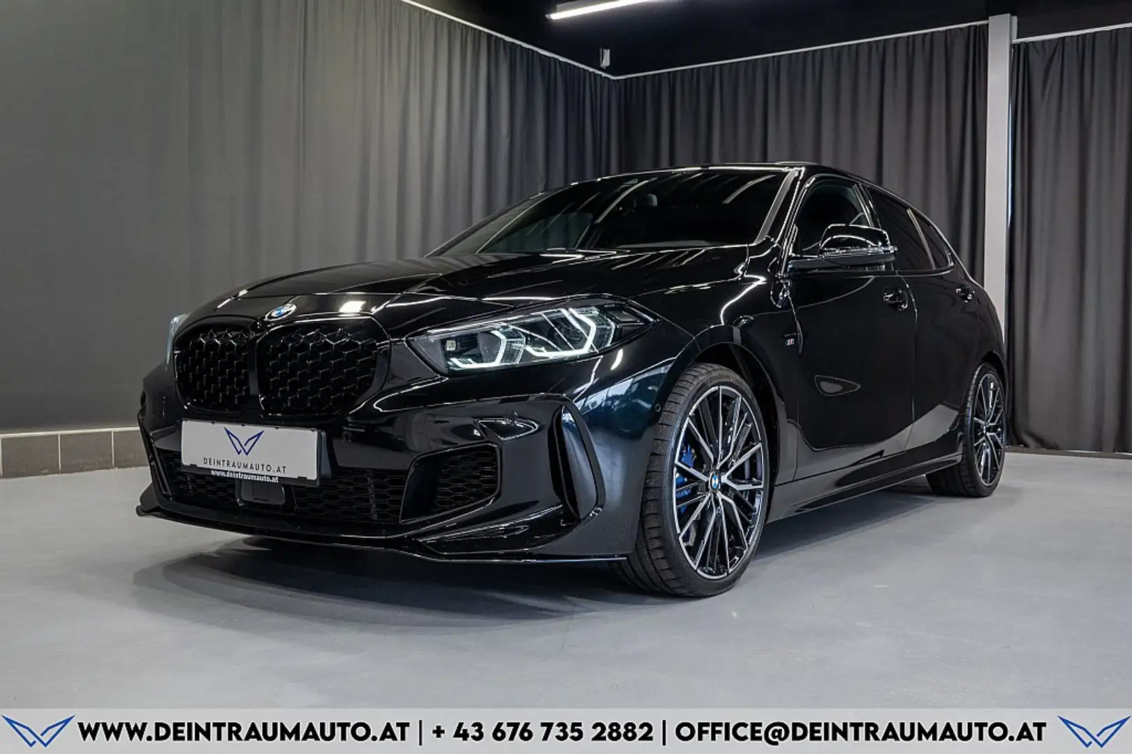 BMW 135 M135i xDrive Aut.*PANO*HEAD-UP*CARE-PAKET*R-KAM... Schwarz - 2