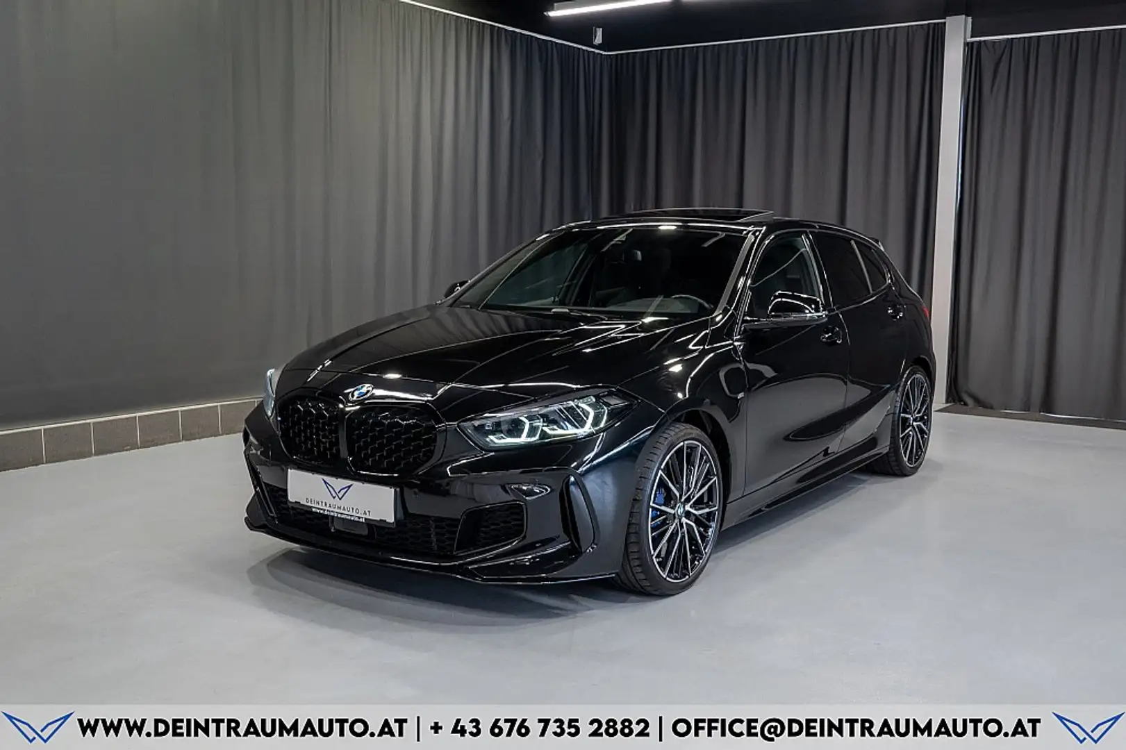 BMW 135 M135i xDrive Aut.*PANO*HEAD-UP*CARE-PAKET*R-KAM... Schwarz - 1