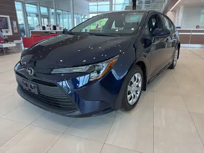 Blue 2026 Toyota Corolla LE FWD Sedan Front-Wheel Drive Continuously Variable Transmission