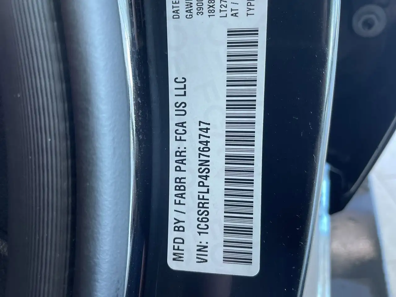 RAM 1500 снимка RAM 1500