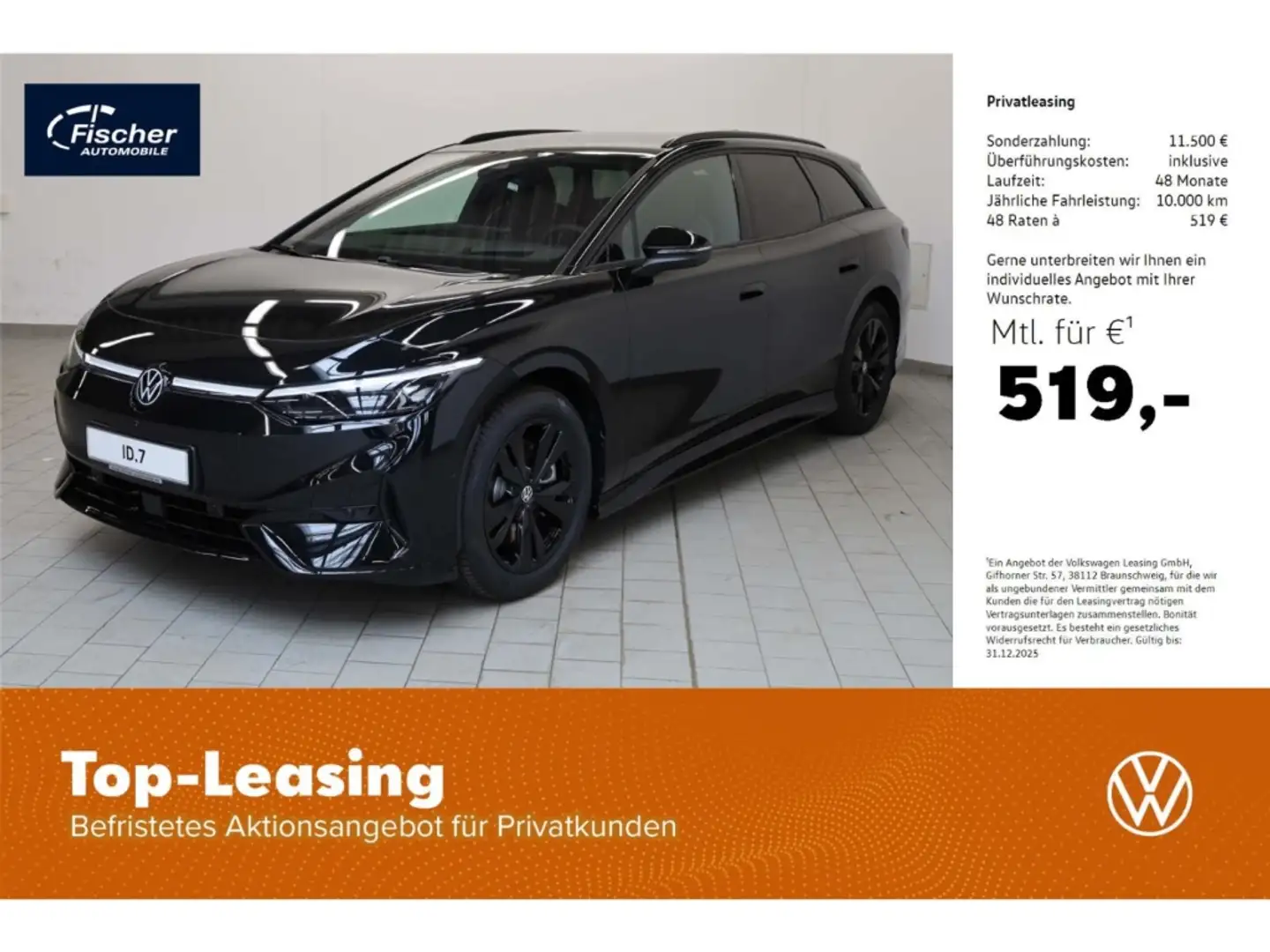 Volkswagen ID.7 Tourer Elektro Pro 77 kWh Schwarz - 1