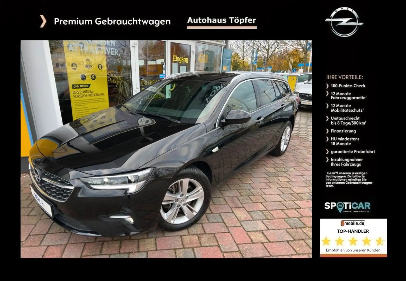 Opel Insignia B ST Panorama/1-Hand/OPC-Sport-Paket Černá - 1