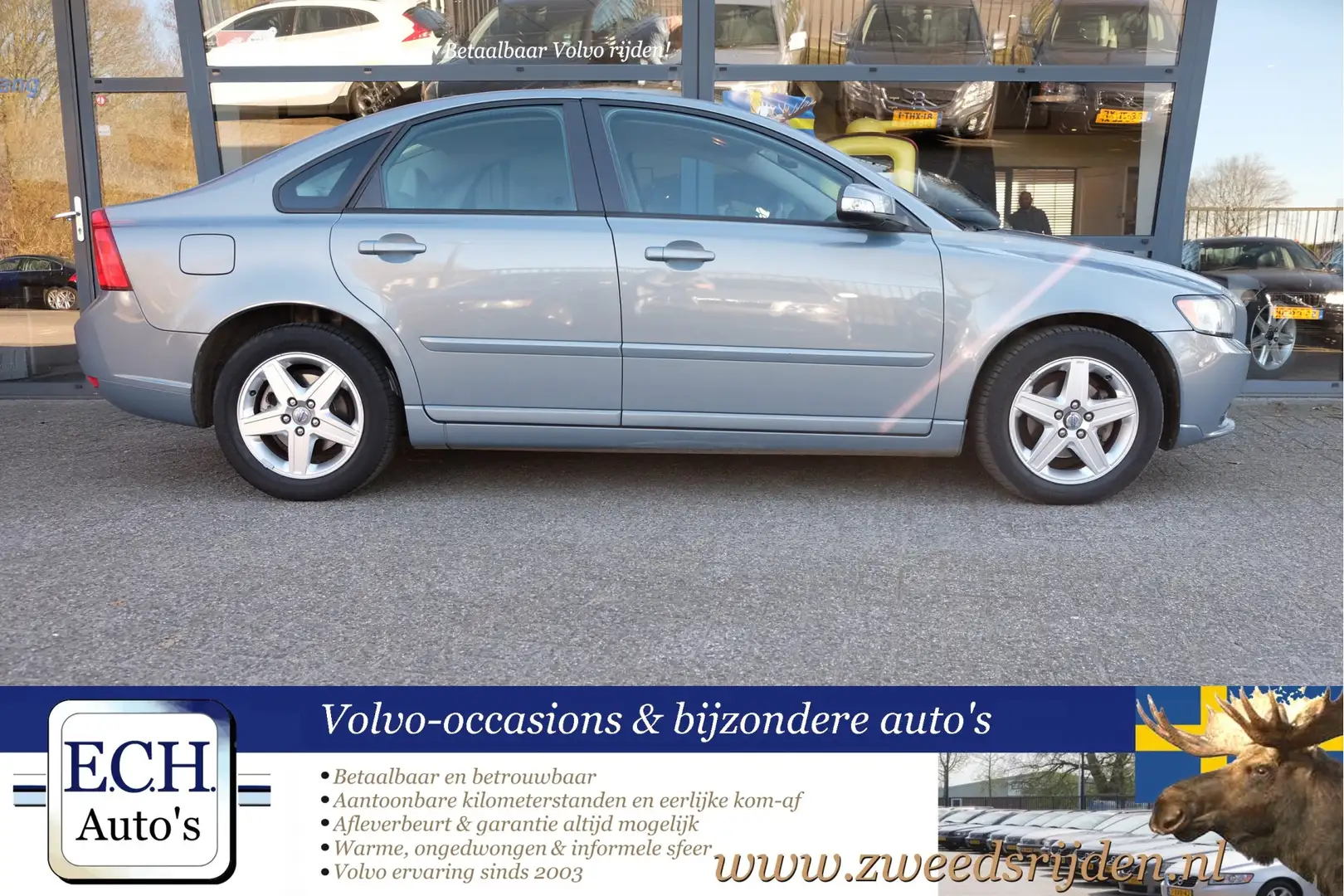 Volvo S40 1.8 125 pk Edition II, Leer, Trekhaak Modrá - 2
