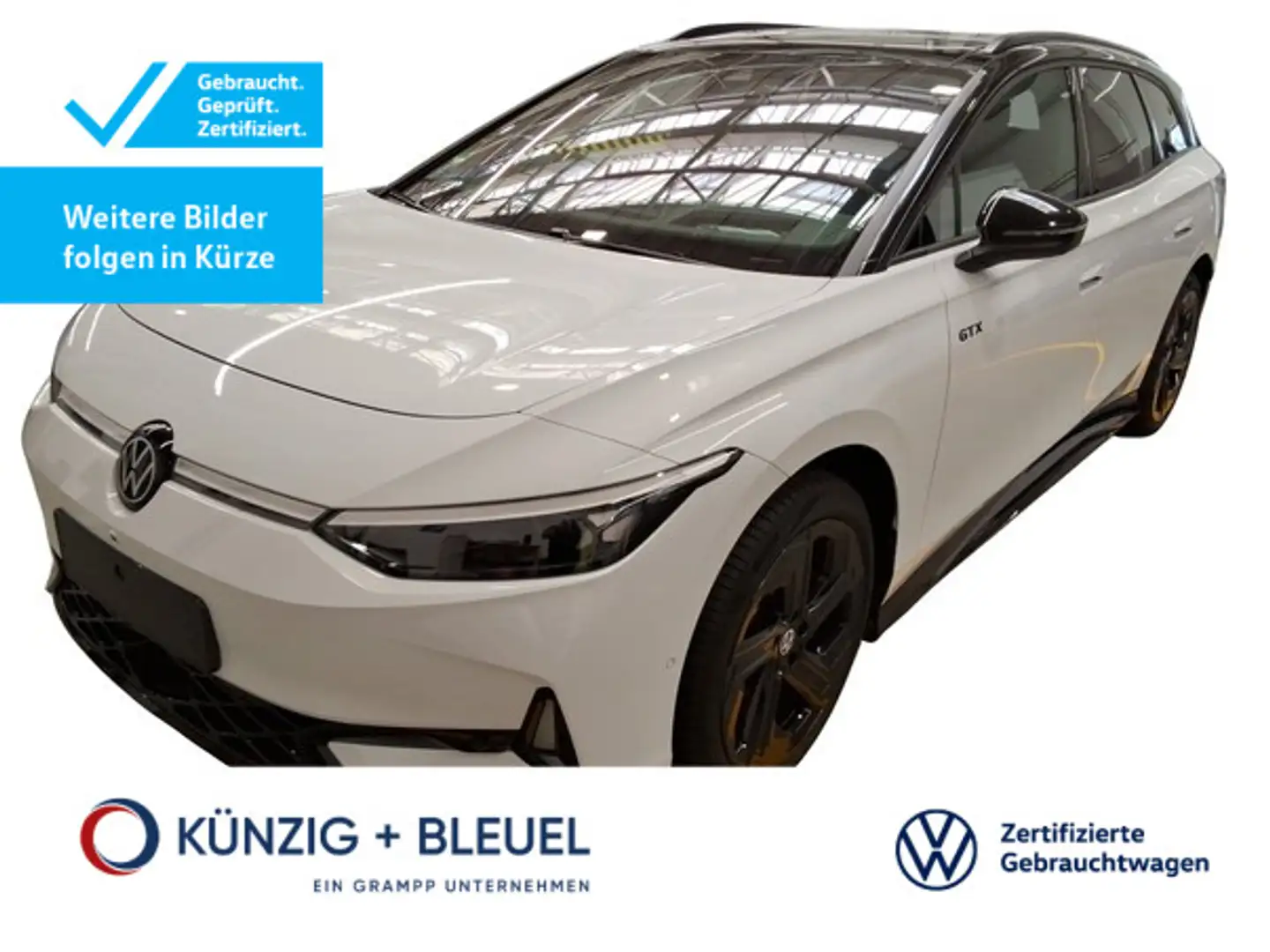 Volkswagen ID.7 GTX Tourer 4Mo*Nav*Pano*AHK*Wärmepumpe* Weiß - 1