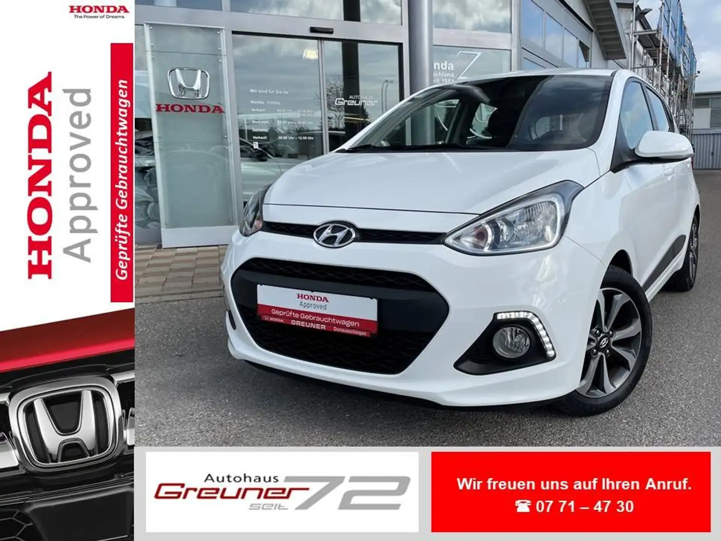 Hyundai i10 i10 1.2 Automatik Passion Plus * 8-fach bereift * Blanc - 1