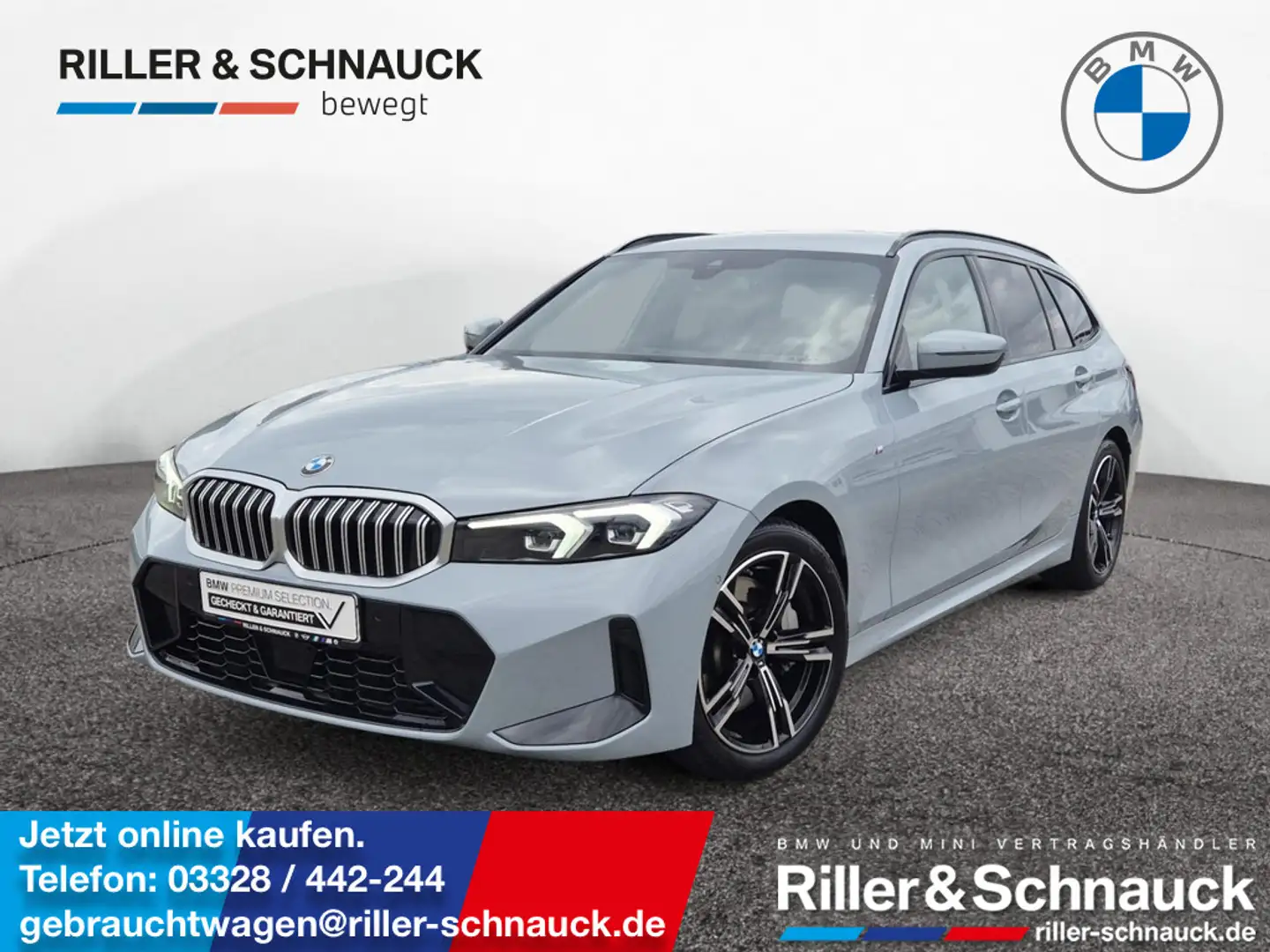 BMW 330 i Touring xDrive M Sport AHK+KAM+ACC+LED+S Grijs - 1