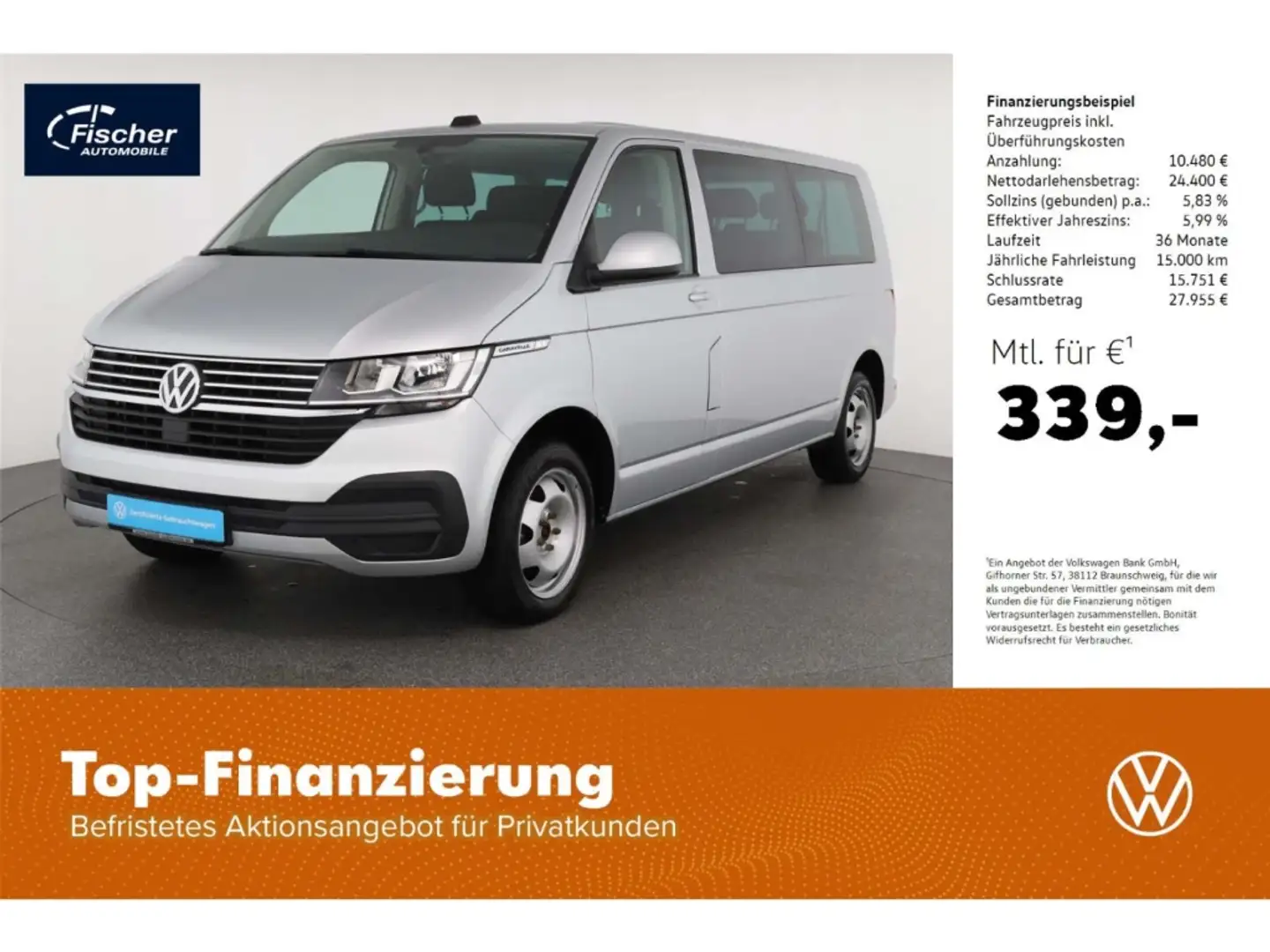 Volkswagen T6.1 Caravelle 2.0 TDI Comfortline 6-Gg. 9-Sitze Plateado - 1