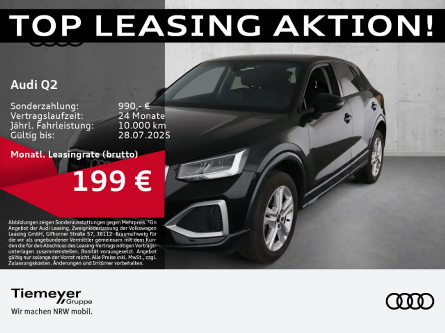 Audi Q2 35 TFSI ADVANCED eKLAPPE AHK SMARTPHONE-INTER Zwart - 1
