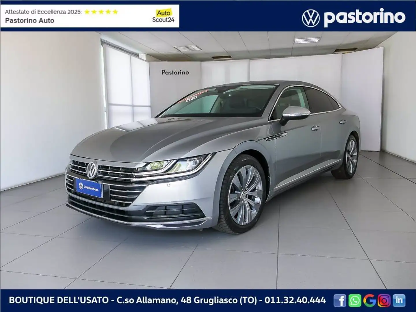 Volkswagen Arteon 2.0 TDI ELEGANCE DSG 4M 190CV Gris - 1