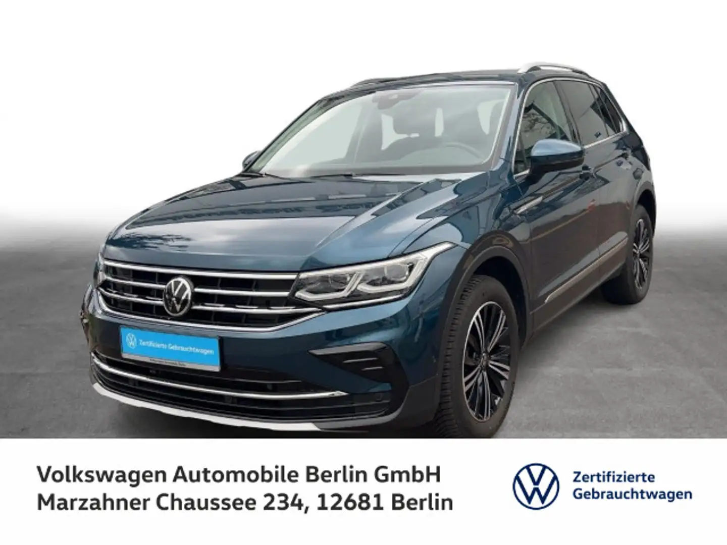 Volkswagen Tiguan 2.0 TDI DSG 4Motion Elegance Navi LED AHZ Bleu - 1