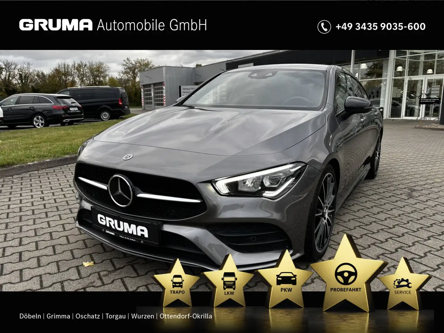 Mercedes-Benz CLA 250 CLA 250 4M SB AMG+Night+Ed2020+Distr+RüKa+CarPlay Gris - 1