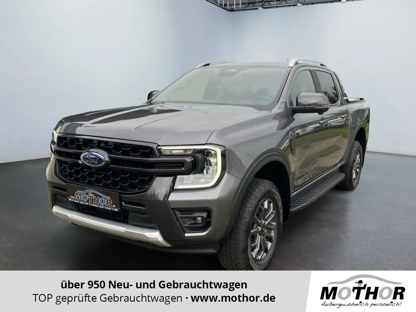 Ford Ranger Wildtrak 3.0 Ecoblue 4WD ACC KAM360 B&O Gris - 1