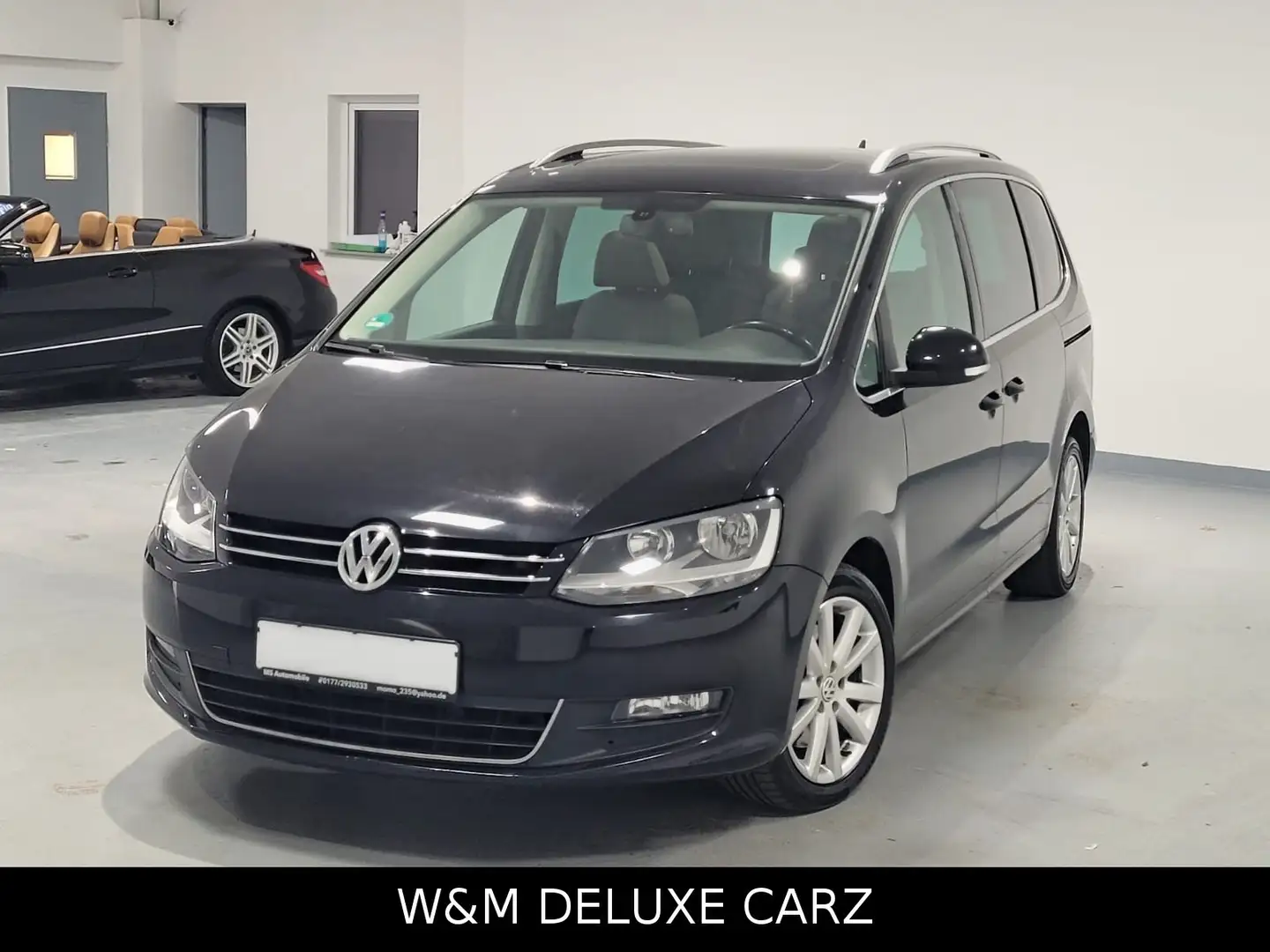 Volkswagen Sharan Comfortline BMT/Navi/SHZ/PDC/AHK/Panorama Zwart - 1
