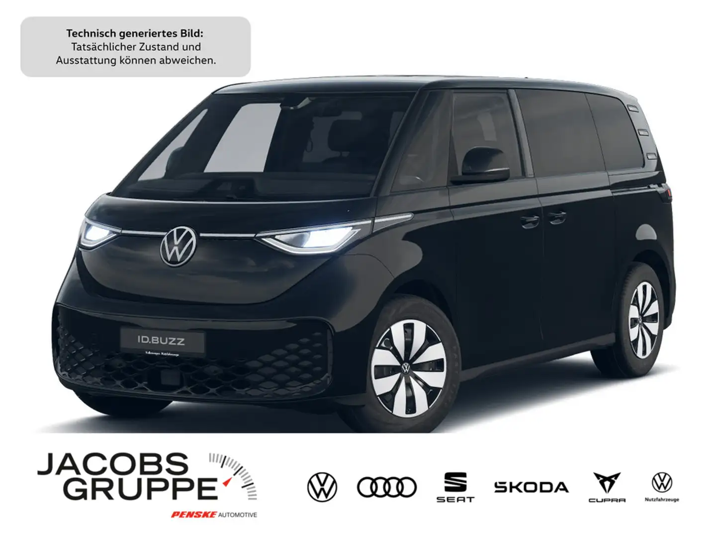 Volkswagen ID. Buzz Pro kurzer Radstand 210 kW 286 PS SONDERPREIS Schwarz - 1