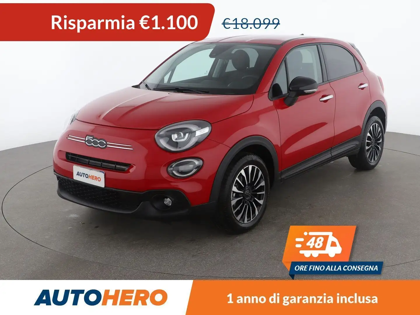 Fiat 500X 1.0 Turbo Rosso - 1