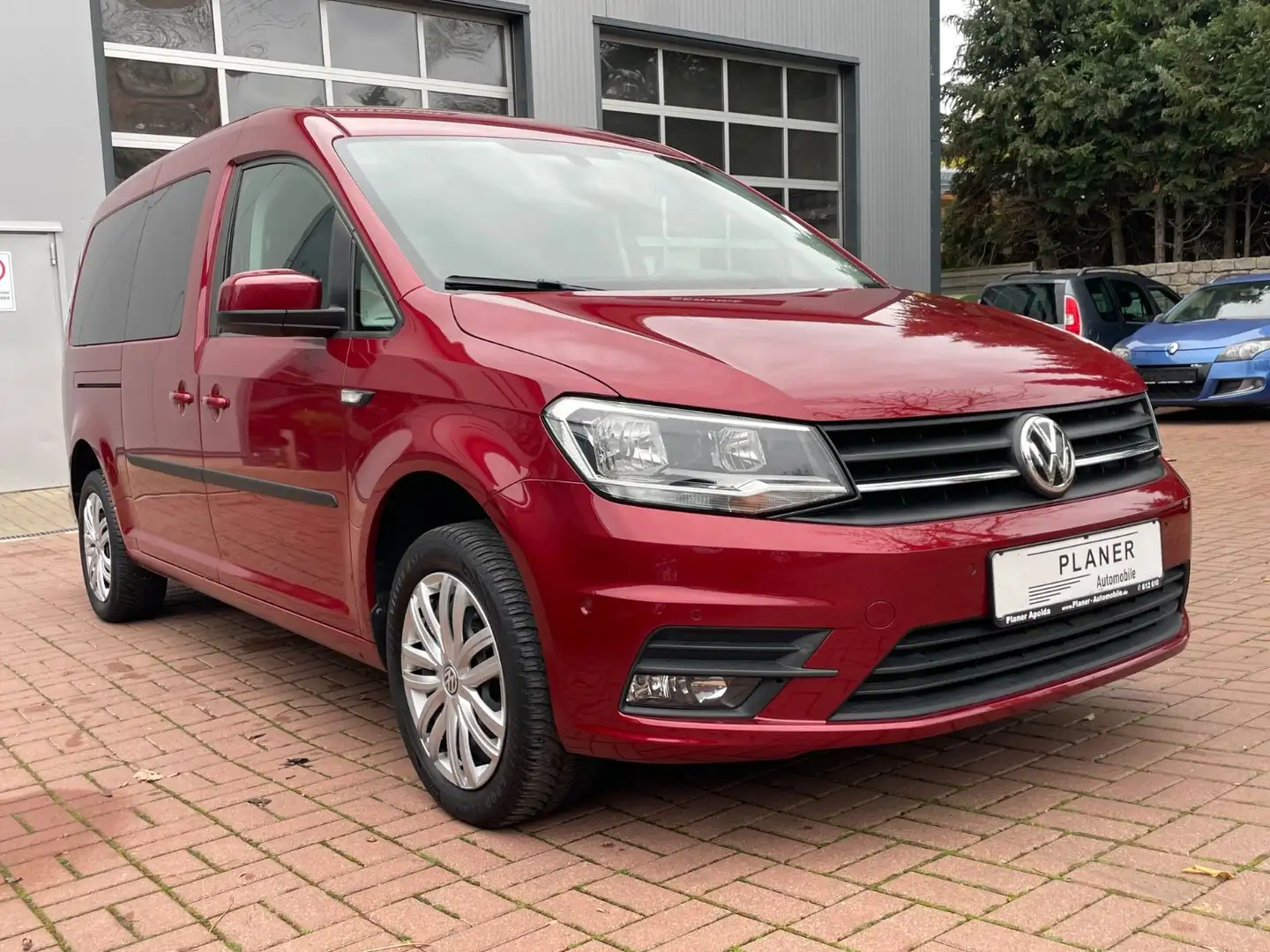 Volkswagen Caddy Maxi 7.Sitzer DSG Standheiz Navi Service Rot - 1