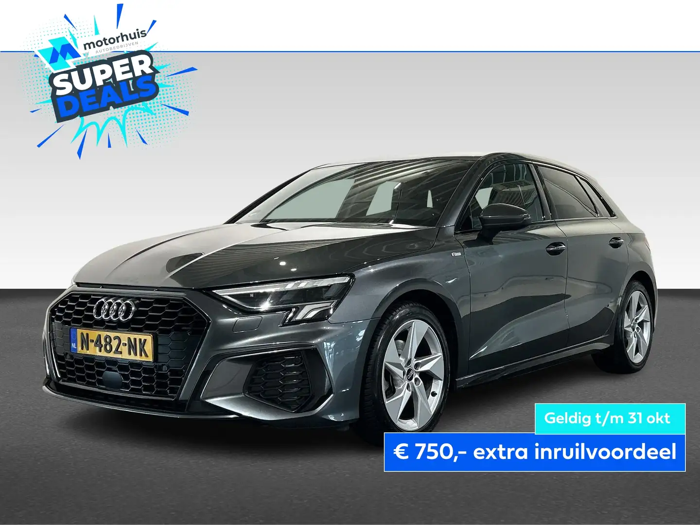Audi A3 Sportback 30 TFSI 110pk MHEV S-tronic S Edition Gris - 1