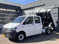 Volkswagen T6 Transporter 2.0 TDI L2H1 150pk DC Euro 6 Kipper Airco Cruise c Wit - thumbnail 2