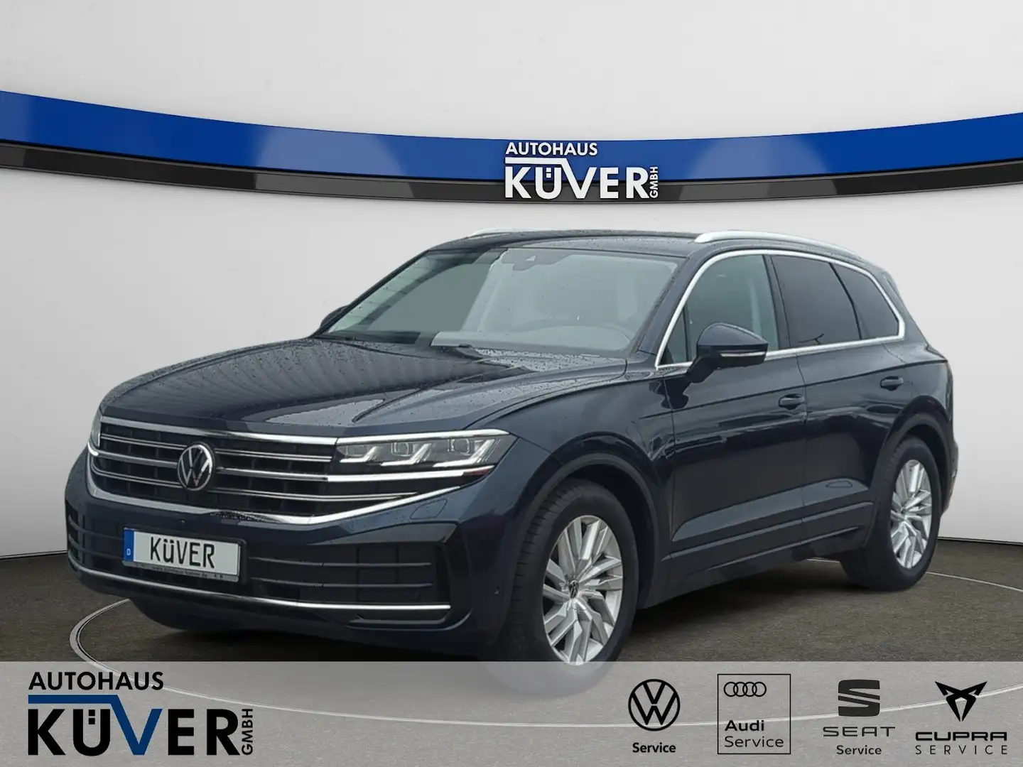 Volkswagen Touareg Elegance 3.0 TDI DSG 4M+Navi+AHK+Leder Blau - 1
