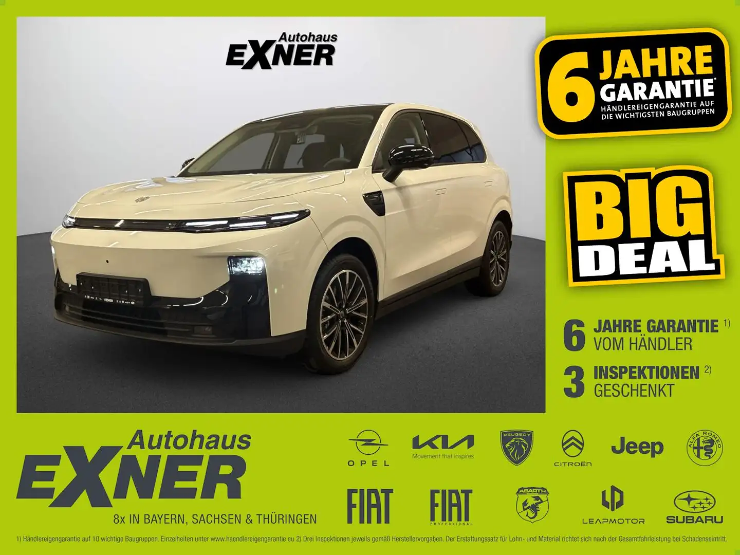 Leapmotor B10 Design Pro Max Panoramaglasdach, Soundsystem Weiß - 1