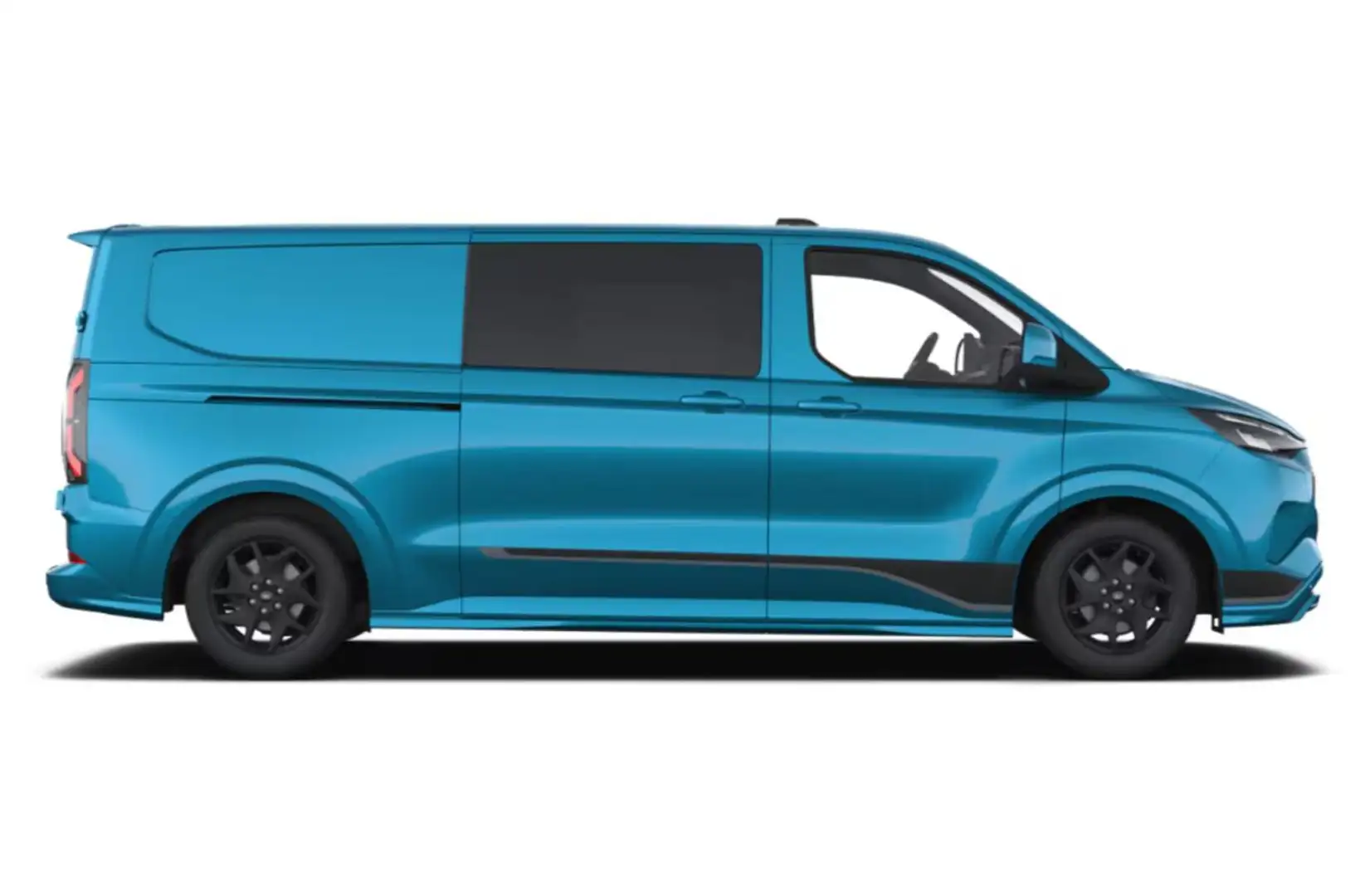 Ford E-Transit Custom Sport DCiV 71kWh 320 L2 AHK SHZ 160 kW (... Blau - 2