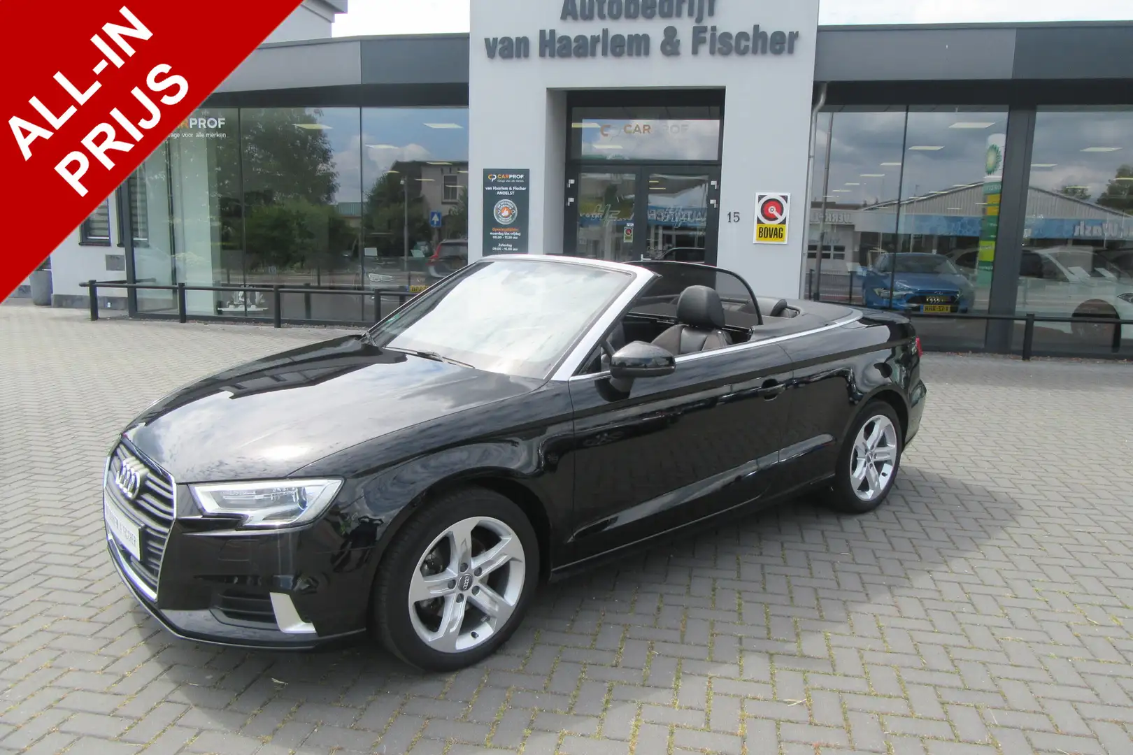 Audi A3 Cabriolet 1.4 TFSI CoD Sport Automaat, Navi, Camer Zwart - 1