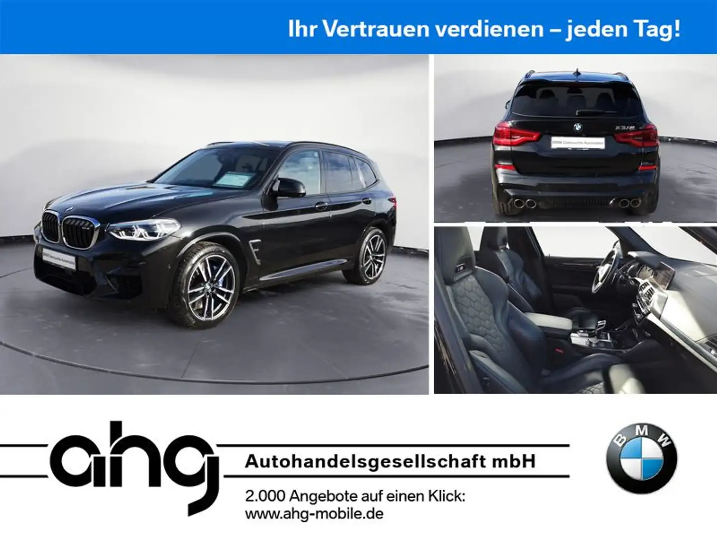 BMW X3 M Aktive Geschw. Navi Prof. Panorama Head-Up Noir - 1