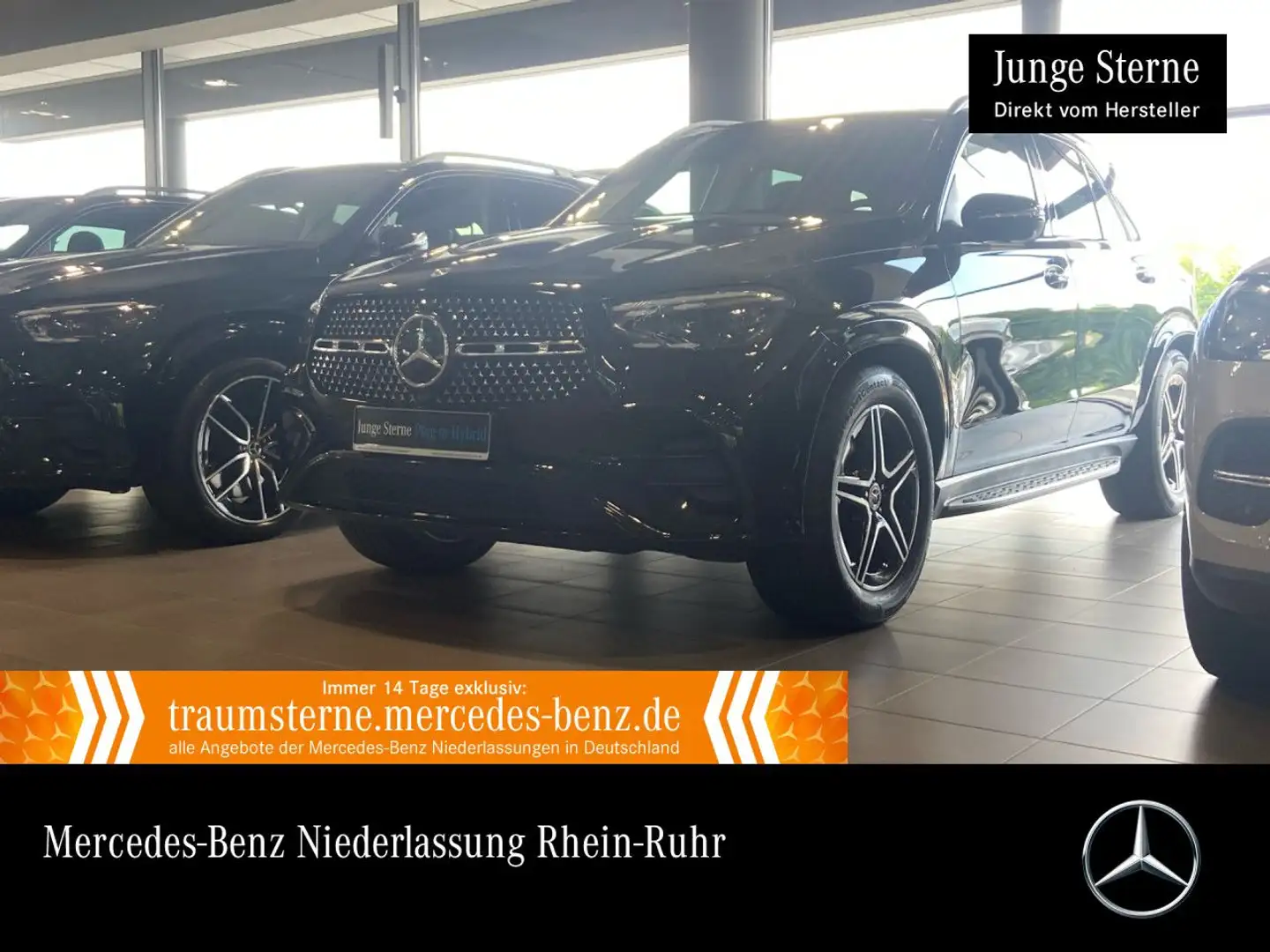 Mercedes-Benz GLE 350 de 4M AMG+NIGHT+360+AHK+MULTIBEAM+FAHRASS Schwarz - 1