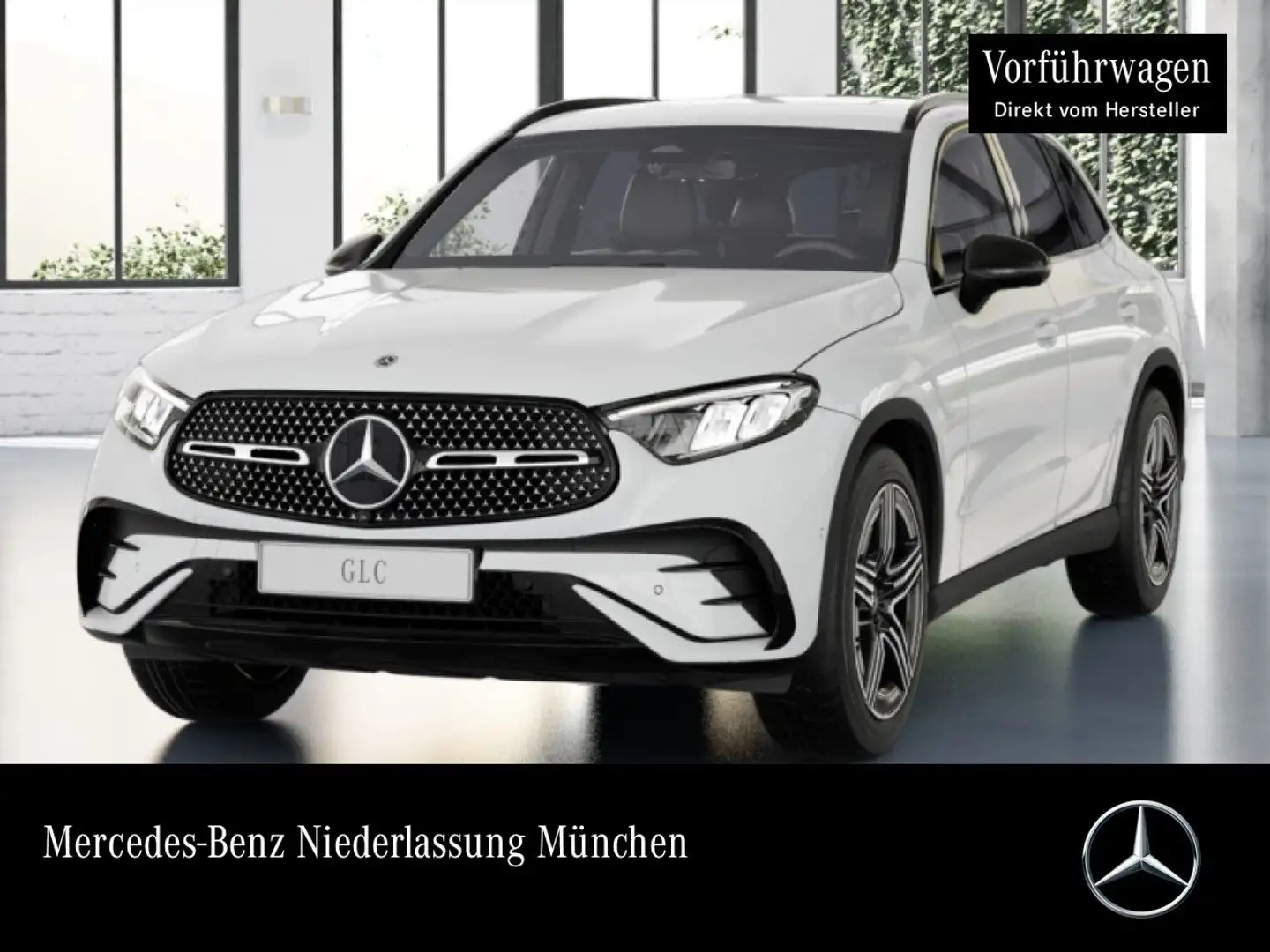 Mercedes-Benz GLC 200 4M AMG+NIGHT+360+AHK+LED+TOTW+KEYLESS+9G Weiß - 1