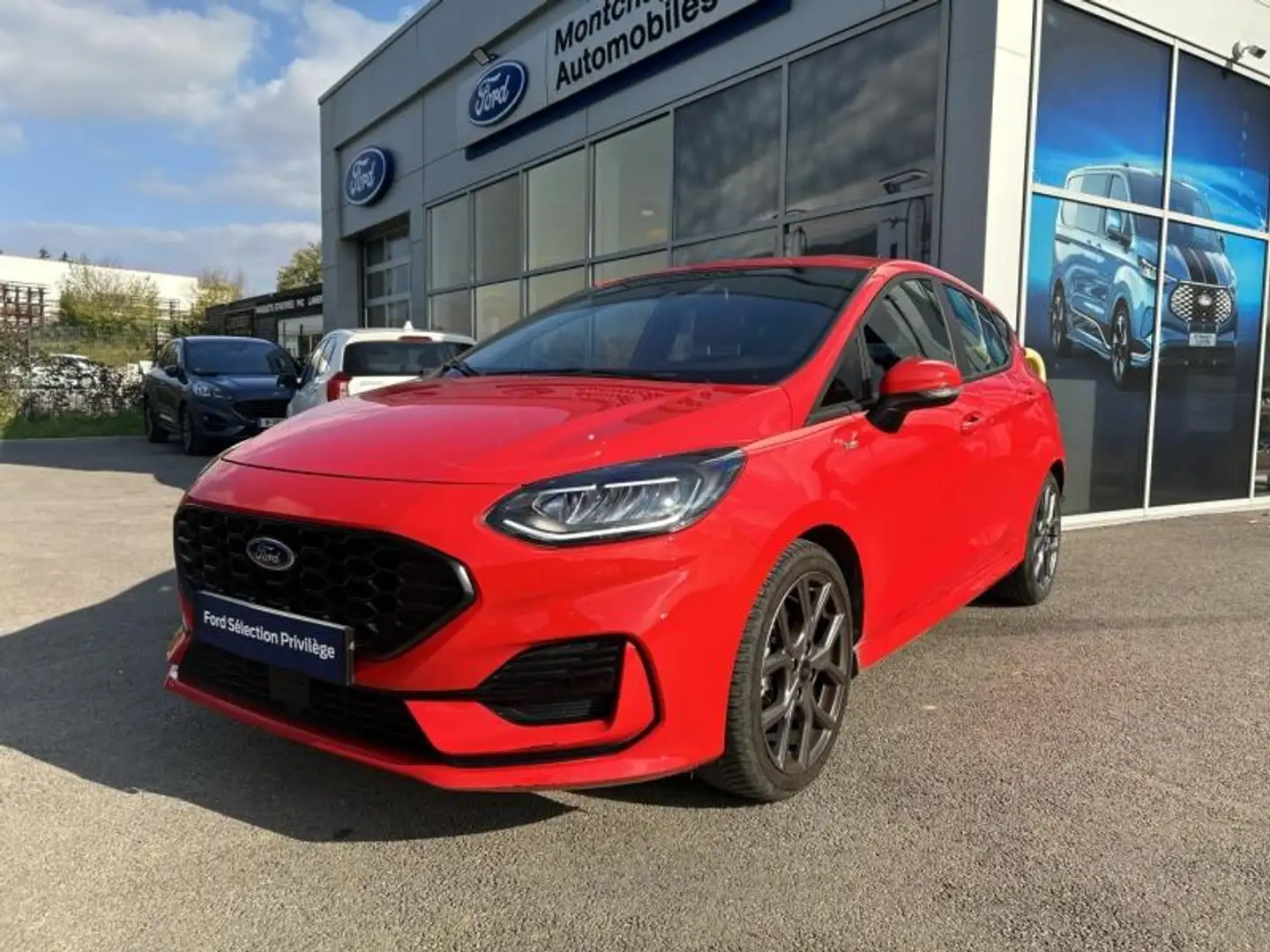 Ford Fiesta 1.0 Flexifuel 95ch ST-Line 5p Rouge - 1
