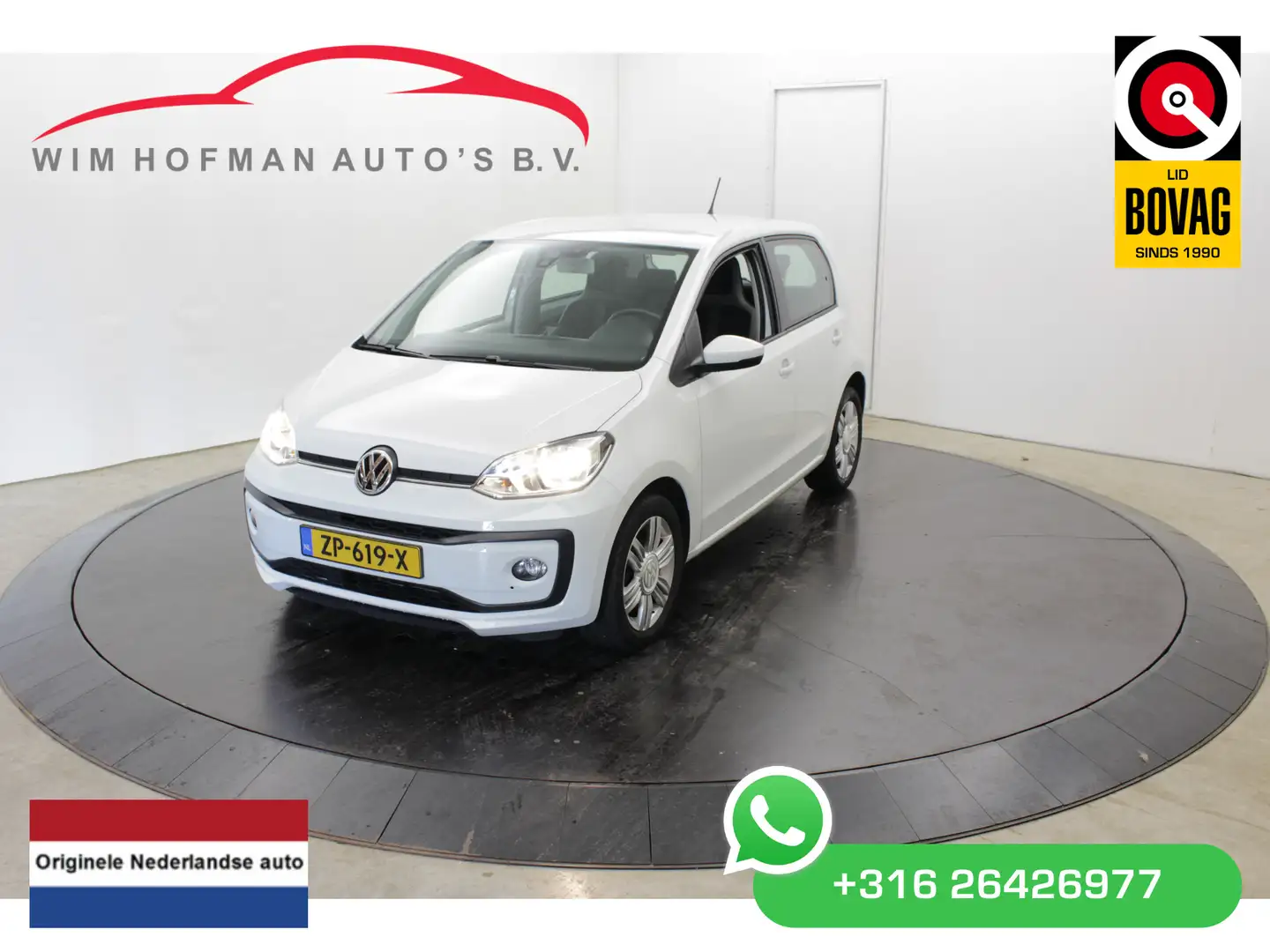 Volkswagen up! 1.0 BMT high up! Cruise PDC Multi-stuur NL Auto Wit - 1