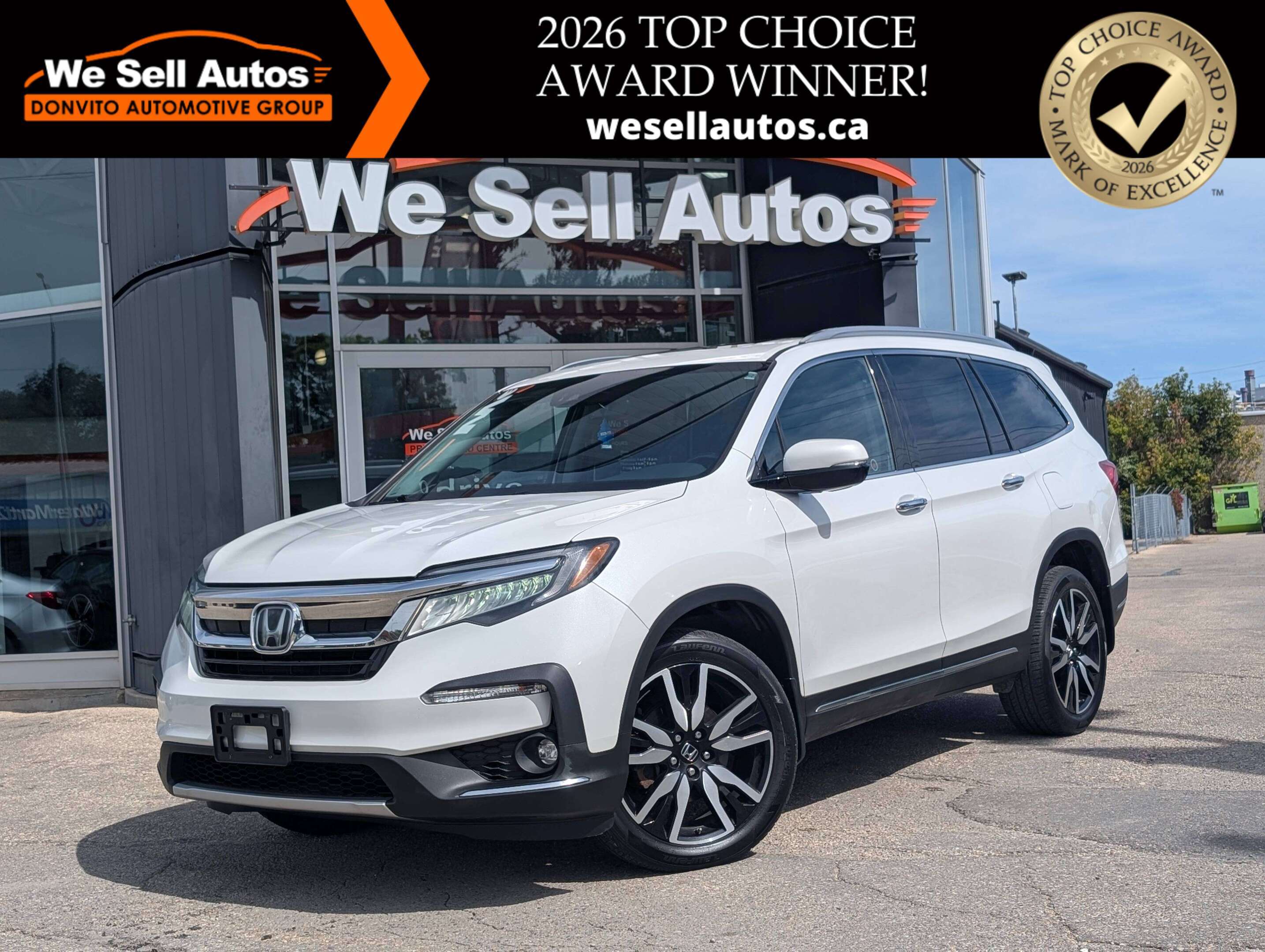 2021 Honda Pilot Touring 7-Passenger w/DVD, FULLY LOADED!