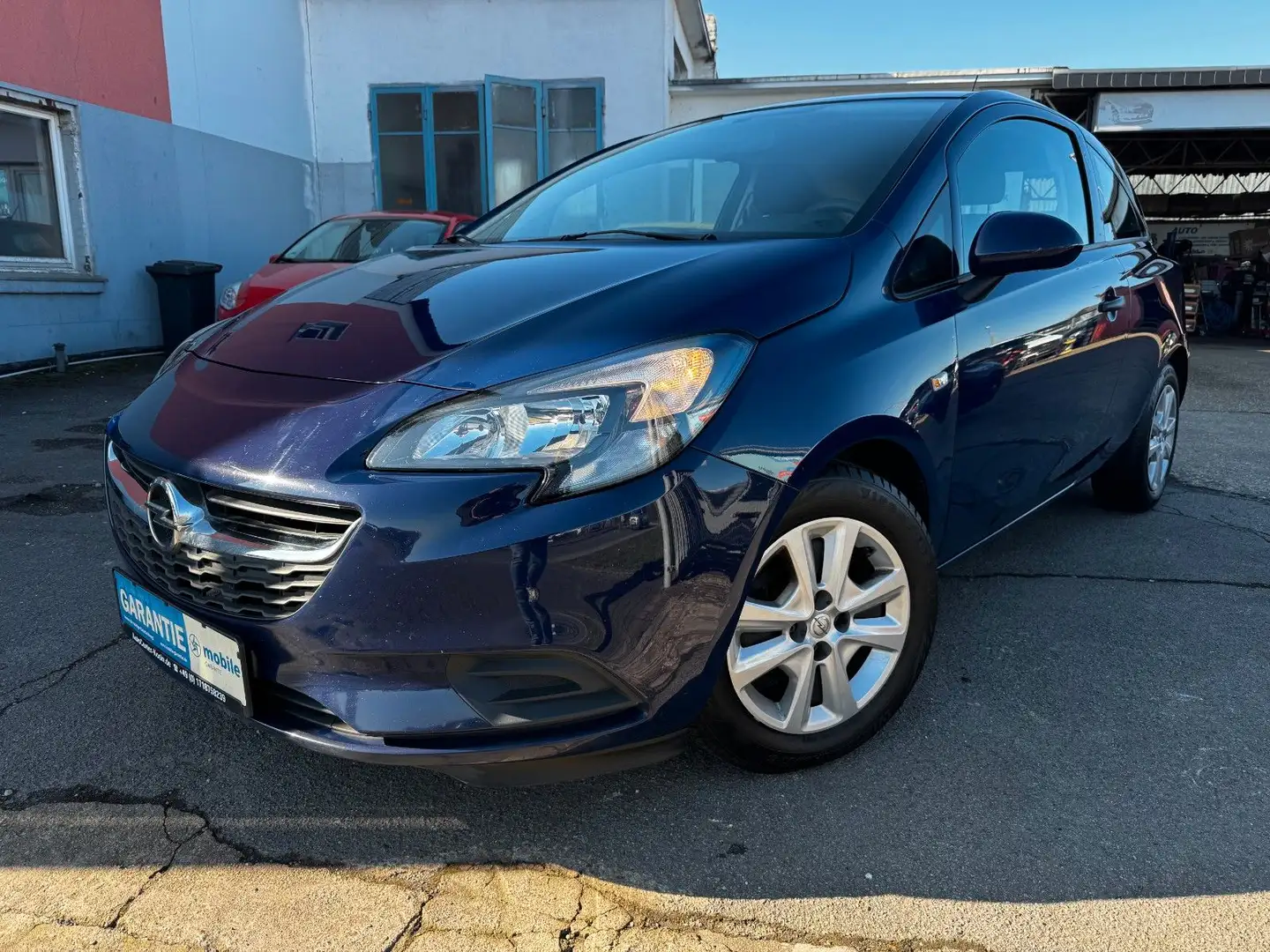 Opel Corsa E Selection 1.2 - Klima - EFH - 3 Hand Blau - 1