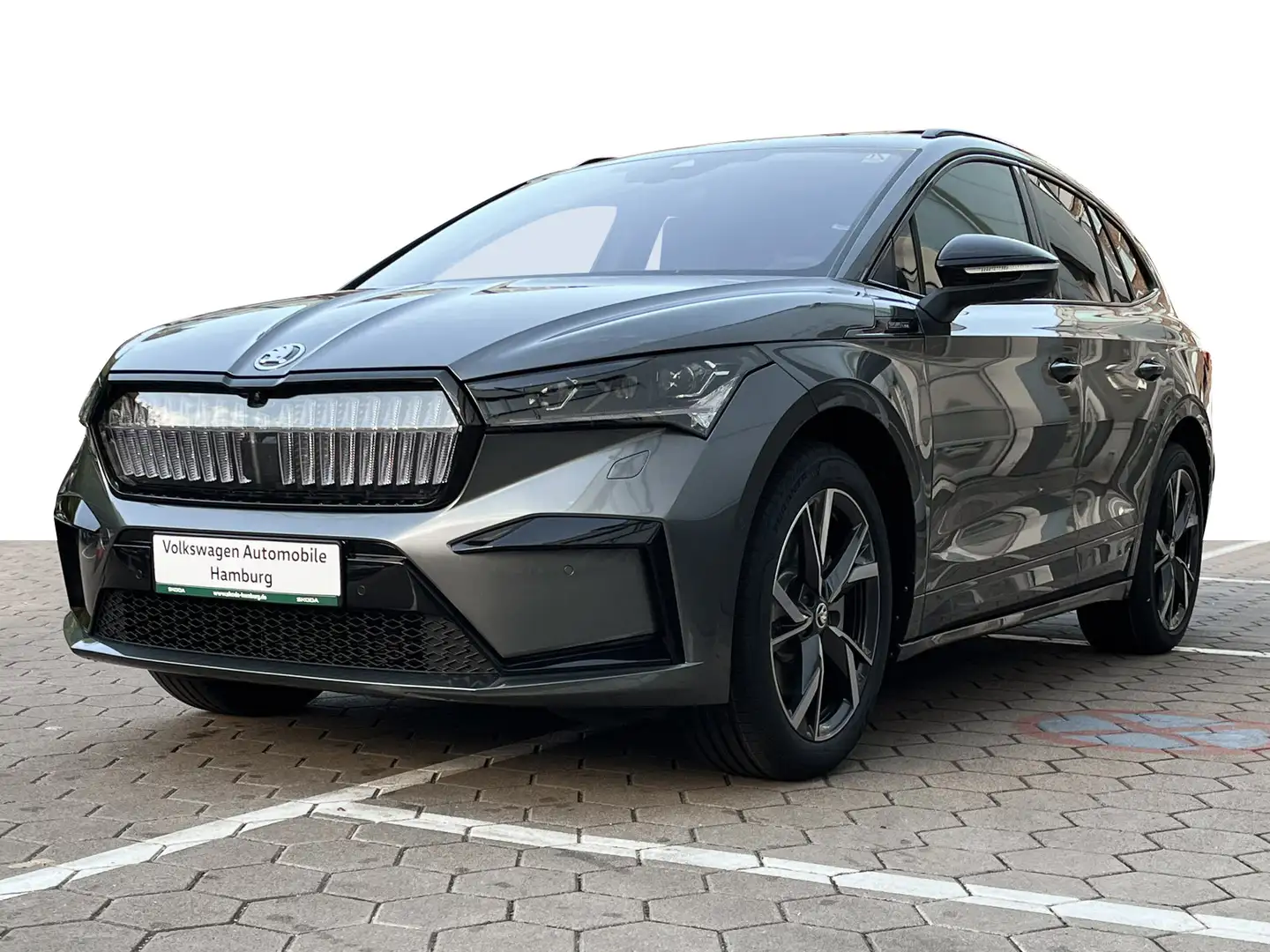 Skoda Enyaq 85 Sportline 210 kW Automatik Pano AHK Grau - 2