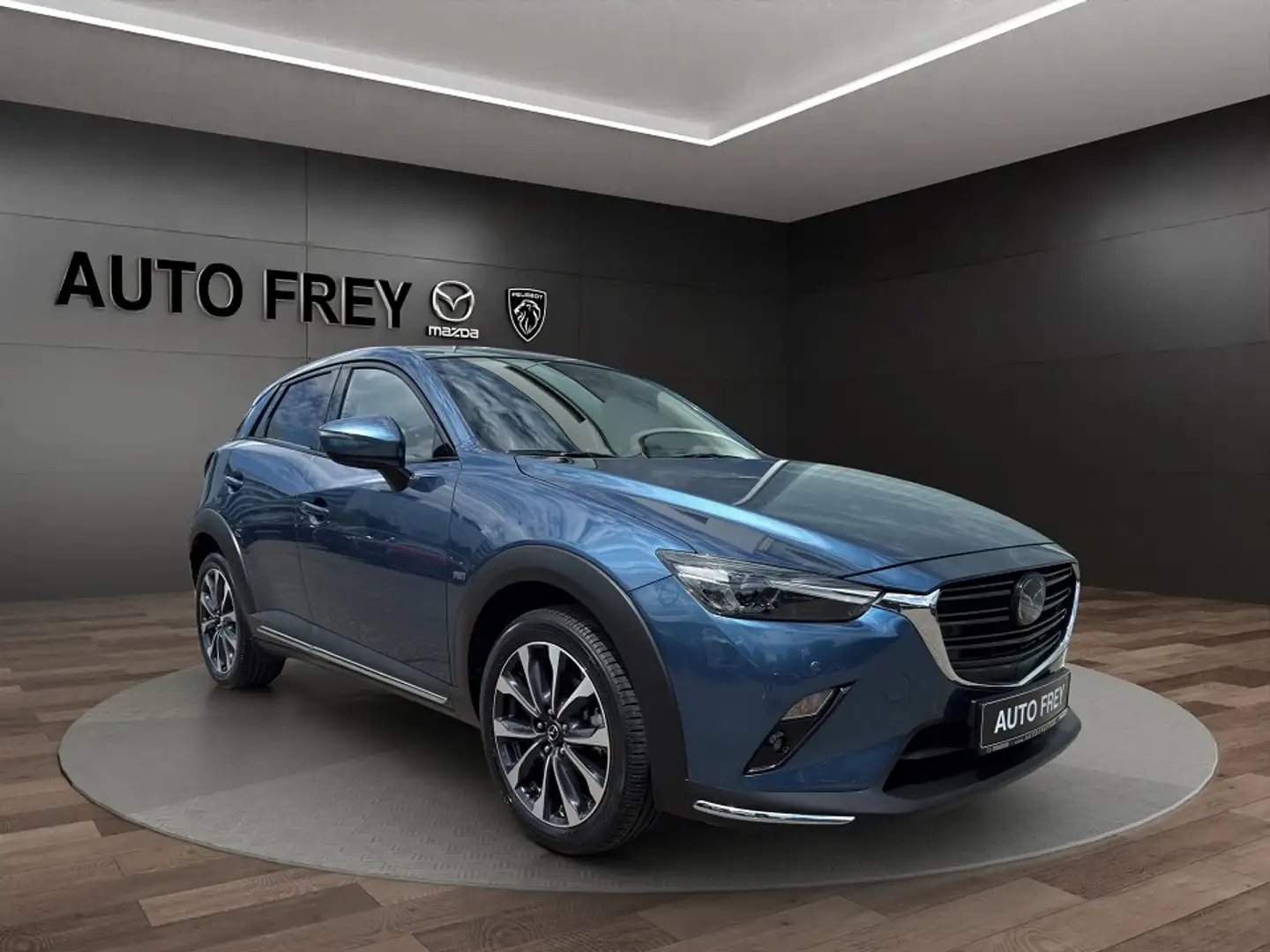 Mazda CX-3 150PS Sports-Line AT+AWD KAMERA+KLIMA+NAVI+LED+EPH Bleu - 1