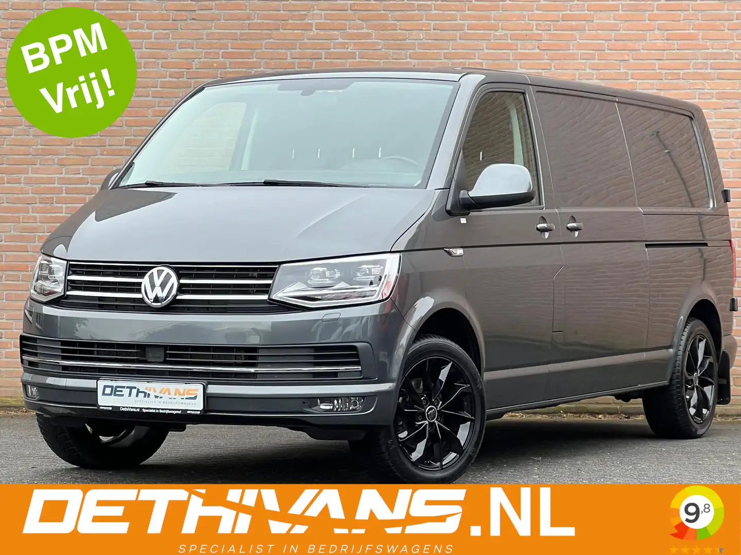 Volkswagen Transporter 2.0TDI 150PK DSG Lang / 2x Schuifdeur / Distronic Gris - 1