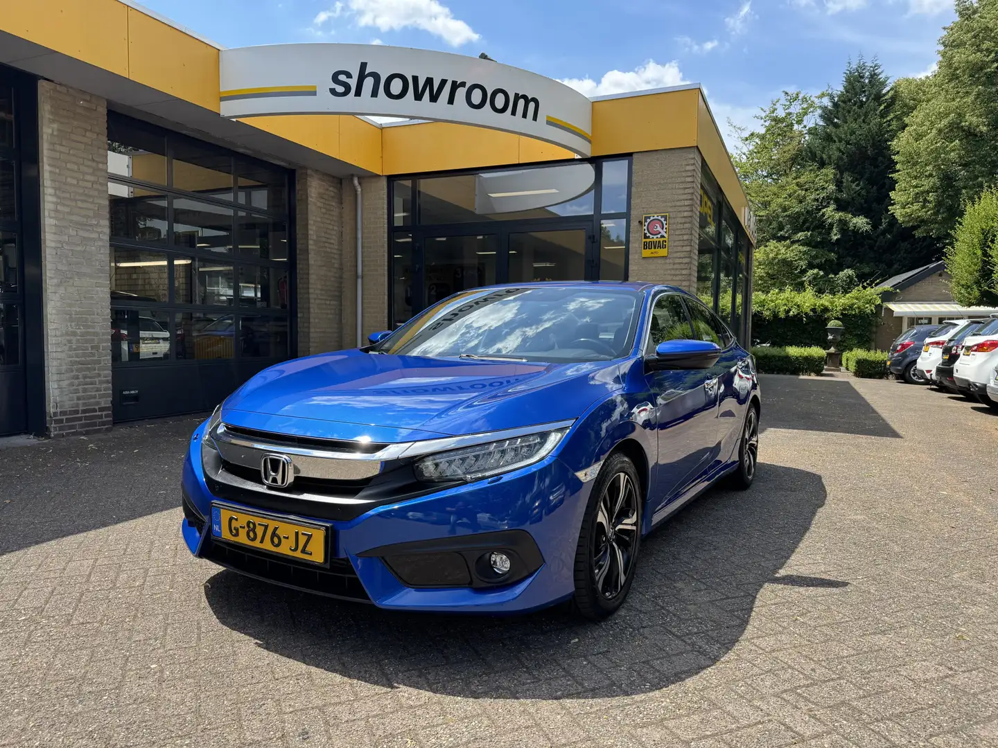 Honda Civic 1.5 i-VTEC Executive Climate Control Leder Schuifd Blauw - 1