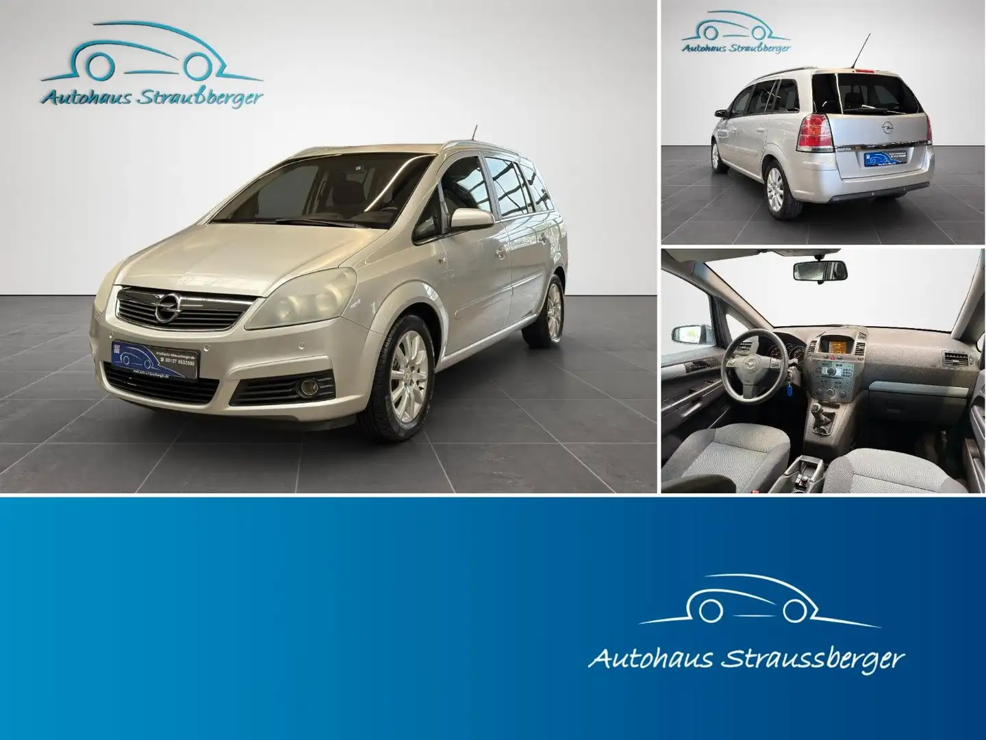 Opel Zafira B Edition Temp. Klima 7 Sitze Dachreling Silber - 1